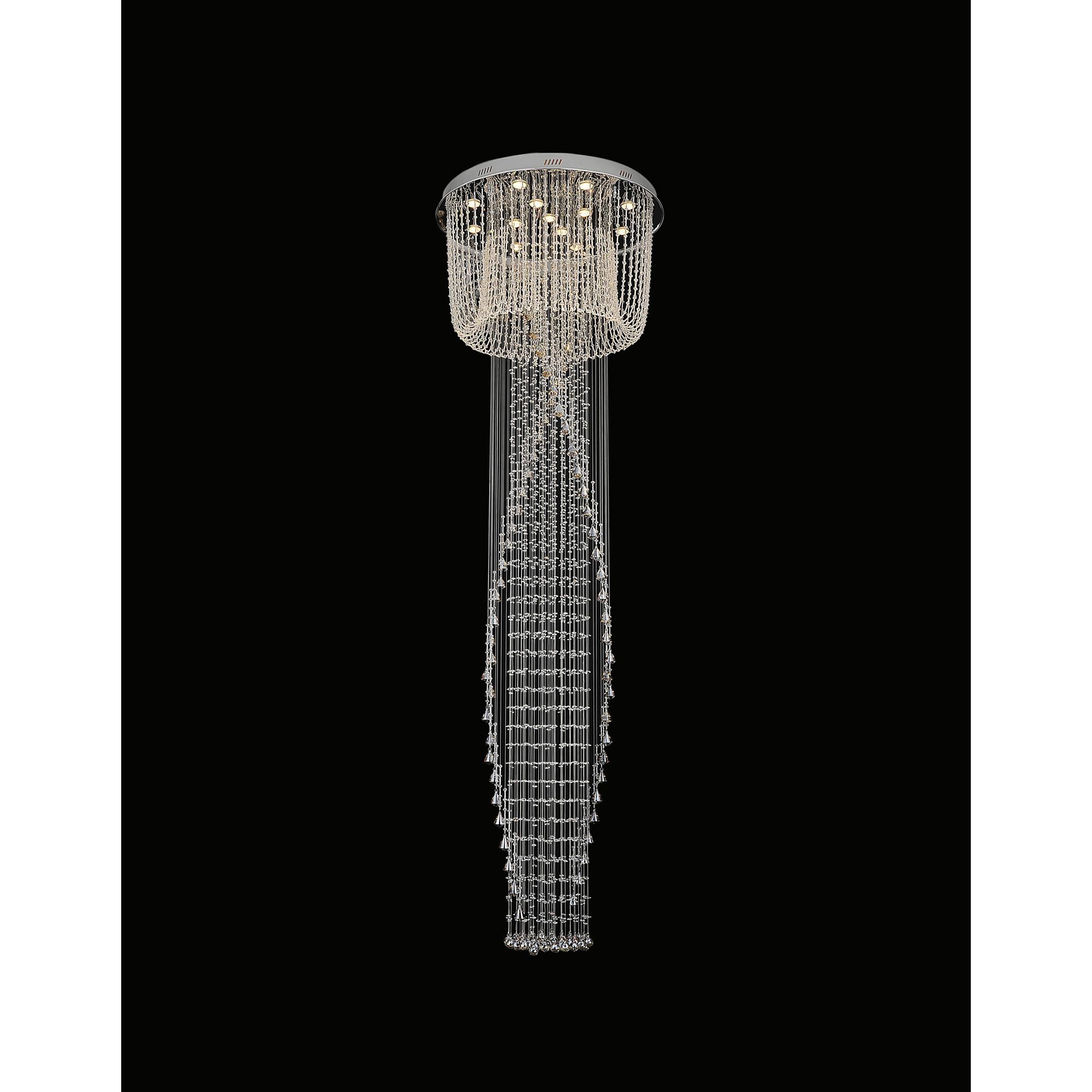 Shown in Chrome finish and K9 Clear crystal