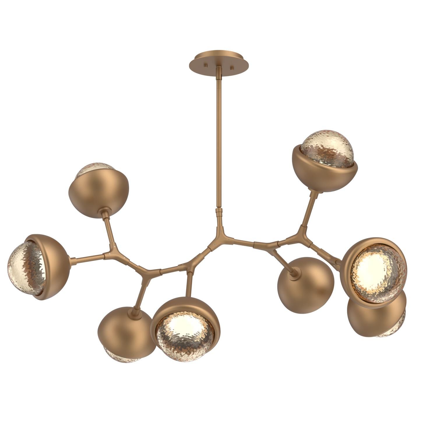 Shown in Novel Brass finish and Amber glass and Metal Shade Matching Finish accent