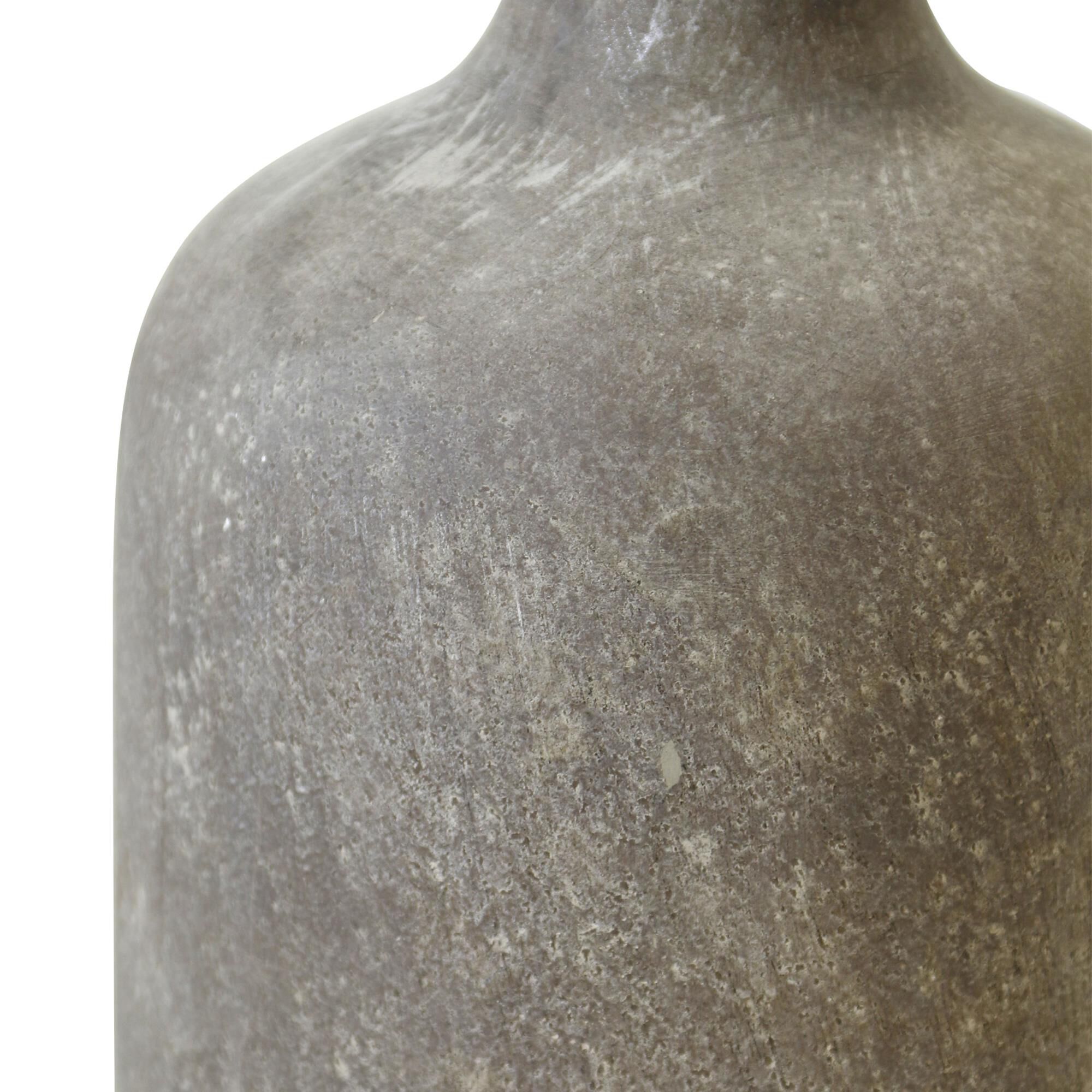 Shown in Multi-Color Dark Gray finish and Textured Off White Linen shade