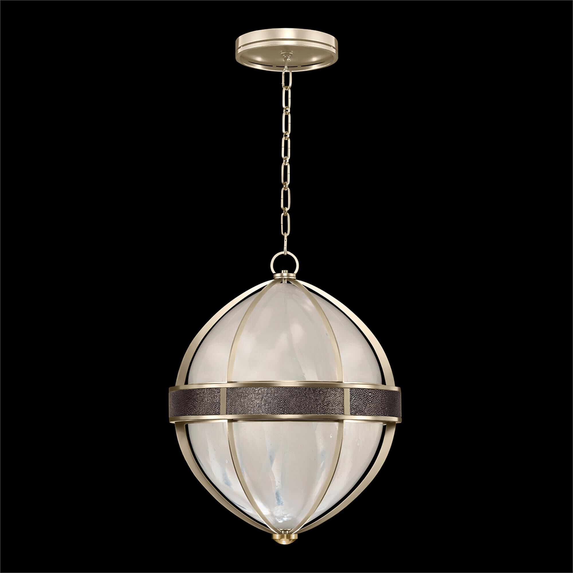 Shown in Champagne and Brass  finish and Pebble accent