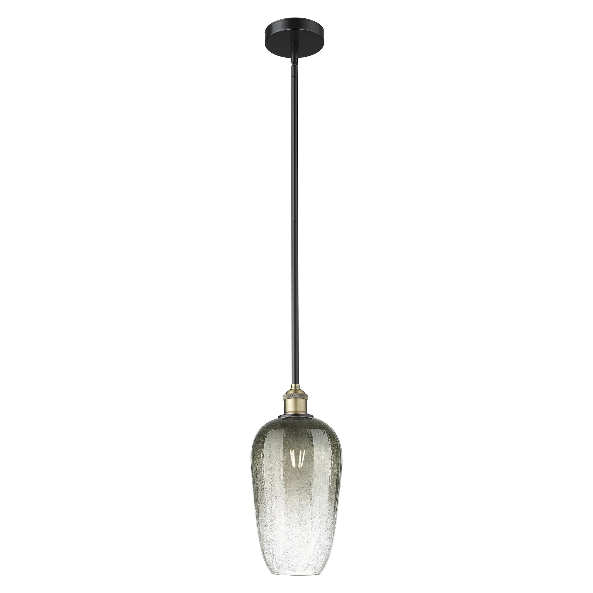 Shown in Black Antique Brass finish and Slate glass