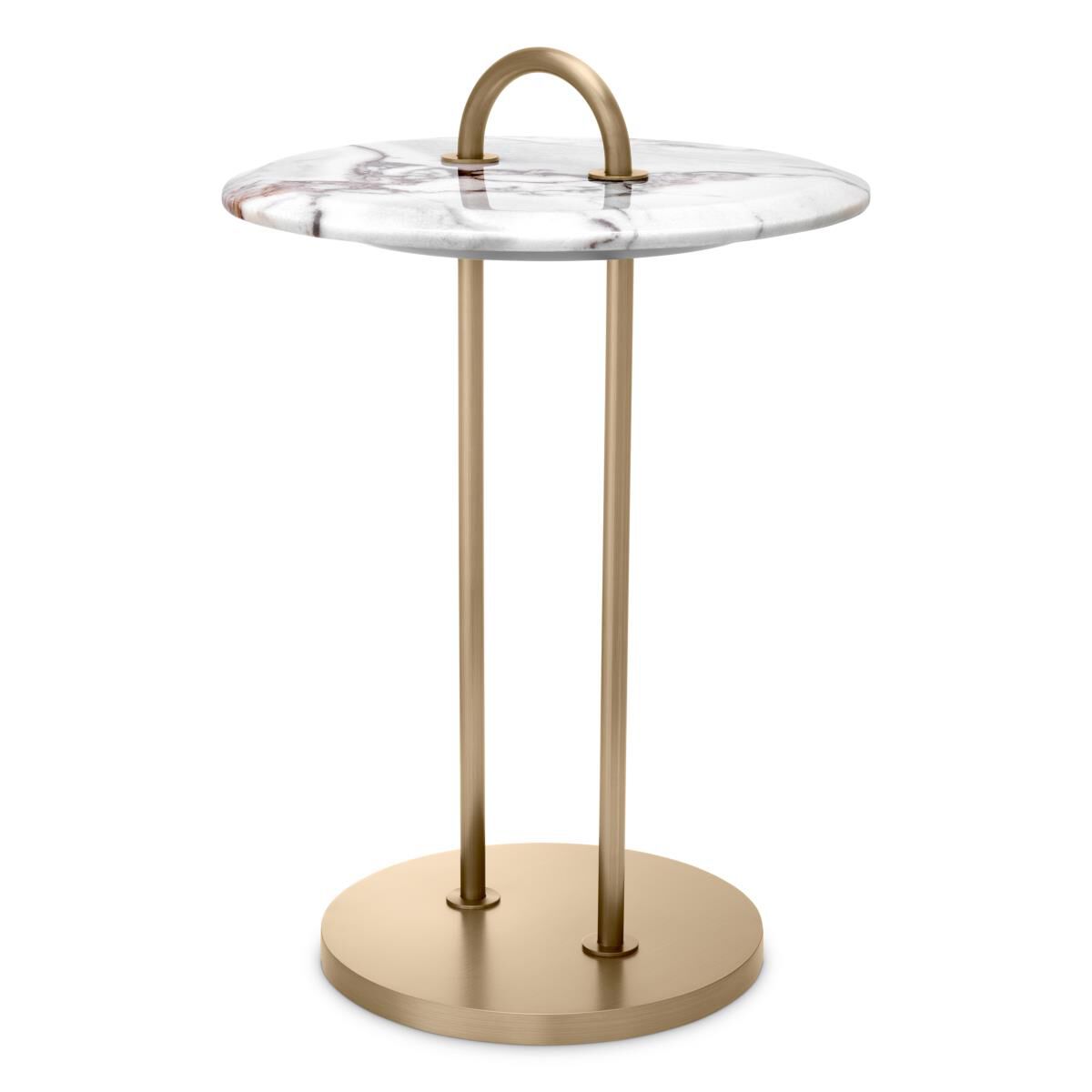 Shown in Brushed Brass, Marble finish