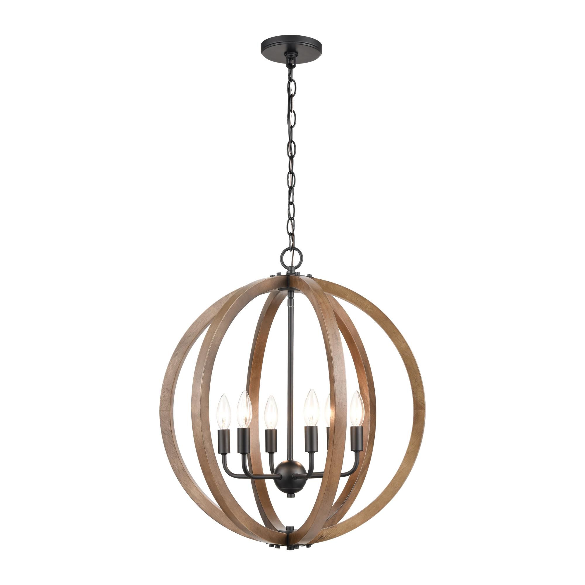 Barrow 22 Inch 6 Light Mini Chandelier by ELK Lighting - Clearance