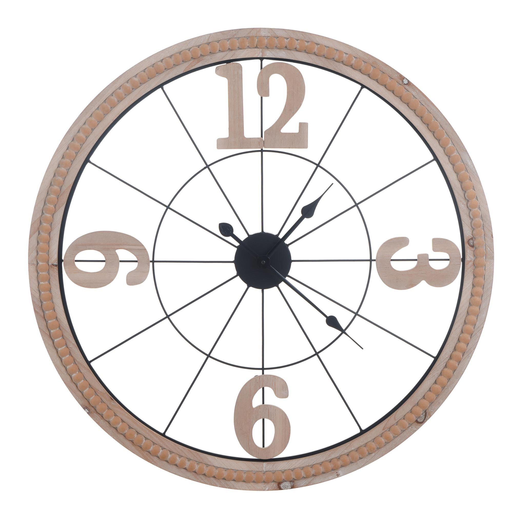 Pinewood 32 Inch Time Clock by Stylecraft