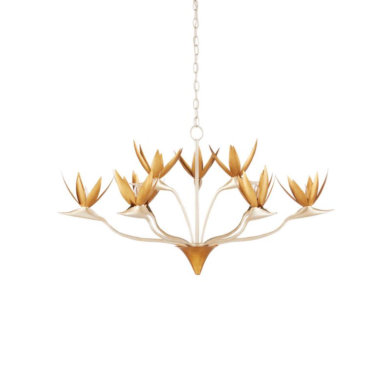 Paradiso 39 Inch 9 Light Chandelier by Currey and Company