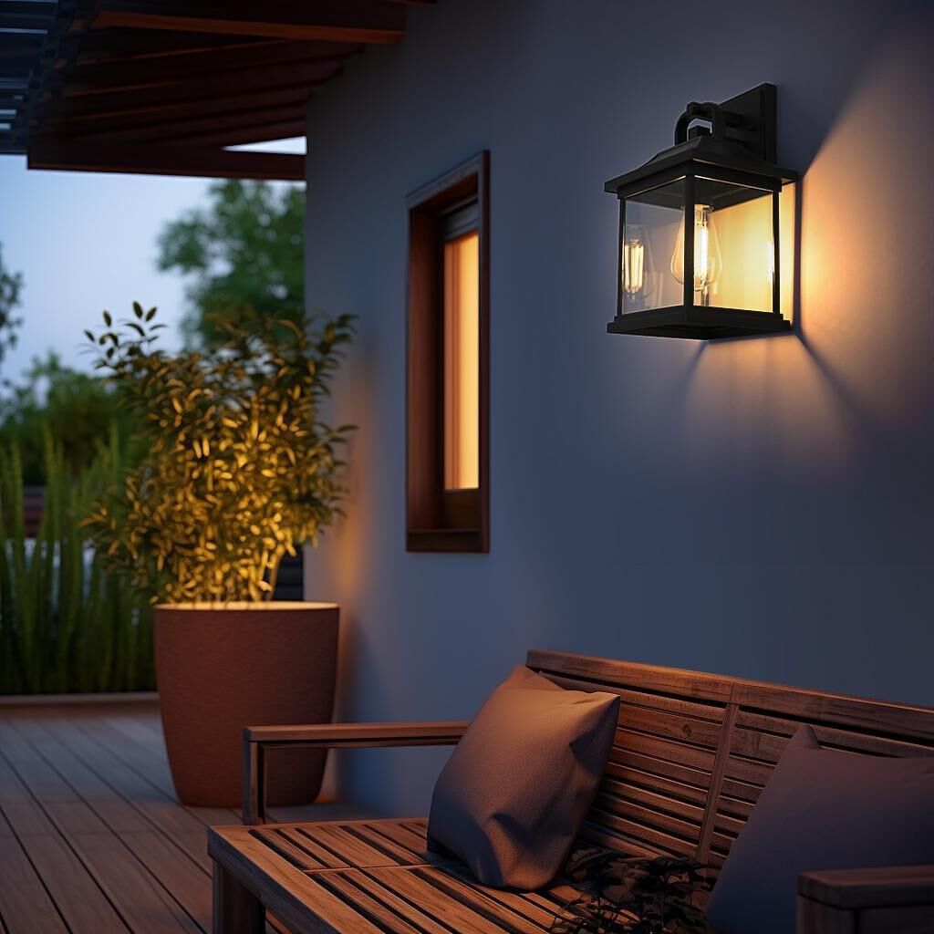 Saul 13 inch Outdoor Wall Light by Elegant Lighting
