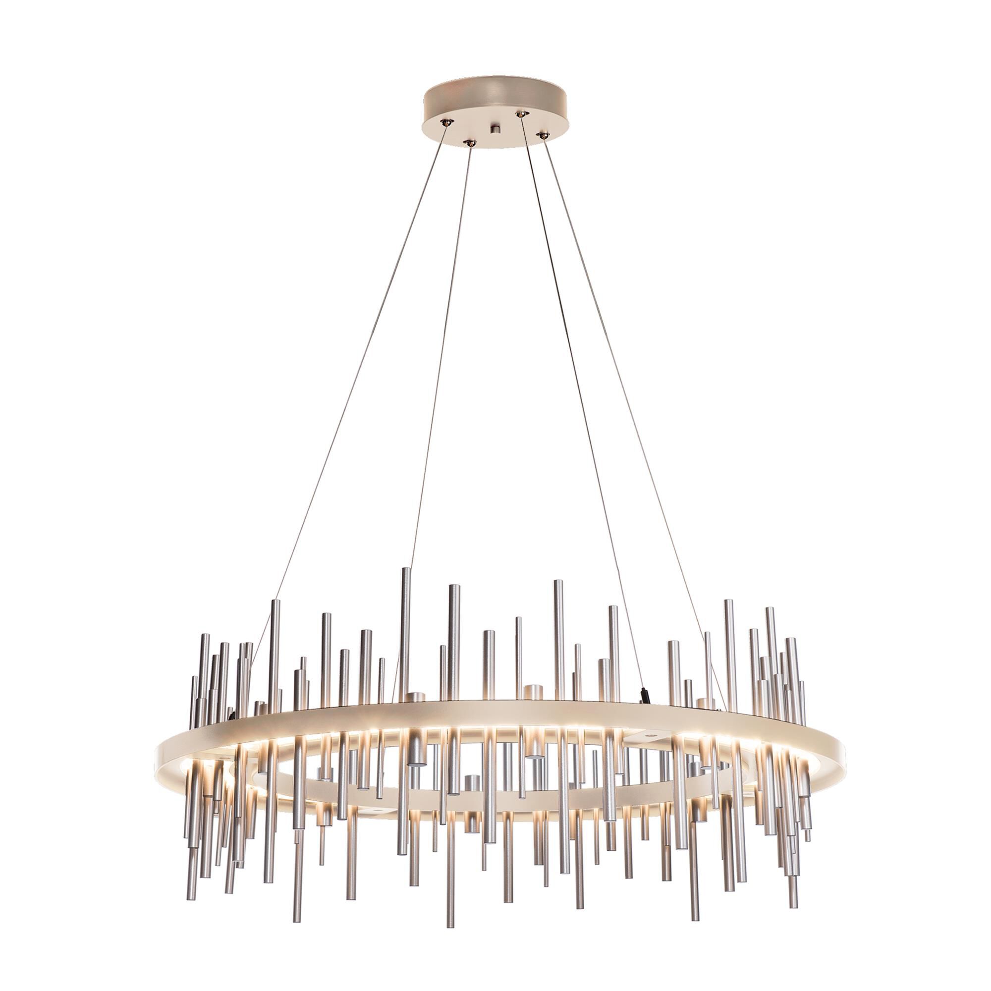 Shown in Soft Gold finish and Vintage Platinum accent