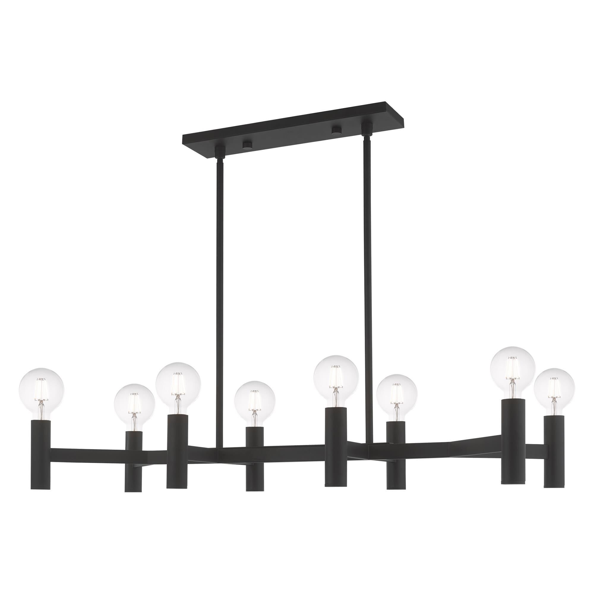 Copenhagen 40 Inch 8 Light Linear Suspension Light by Livex Lighting