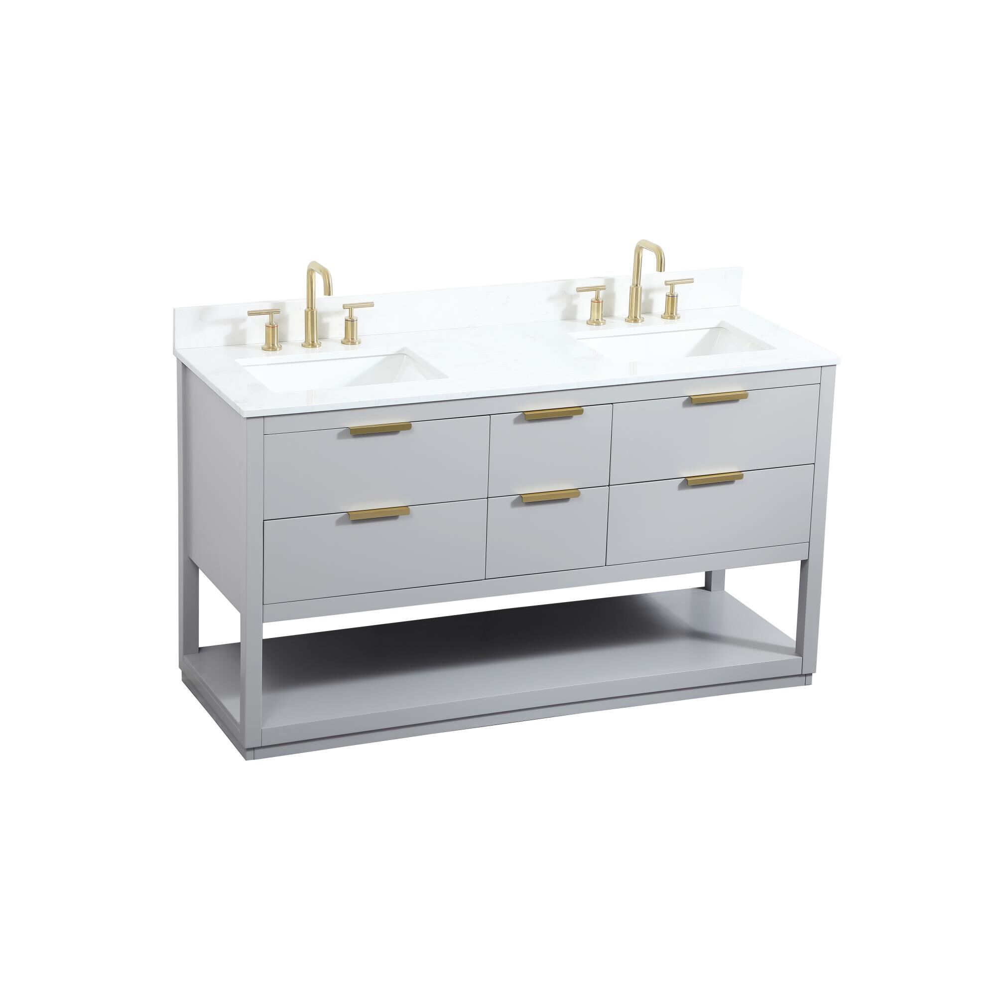 Larkin 60 Inch Bath Vanity by Elegant Decor