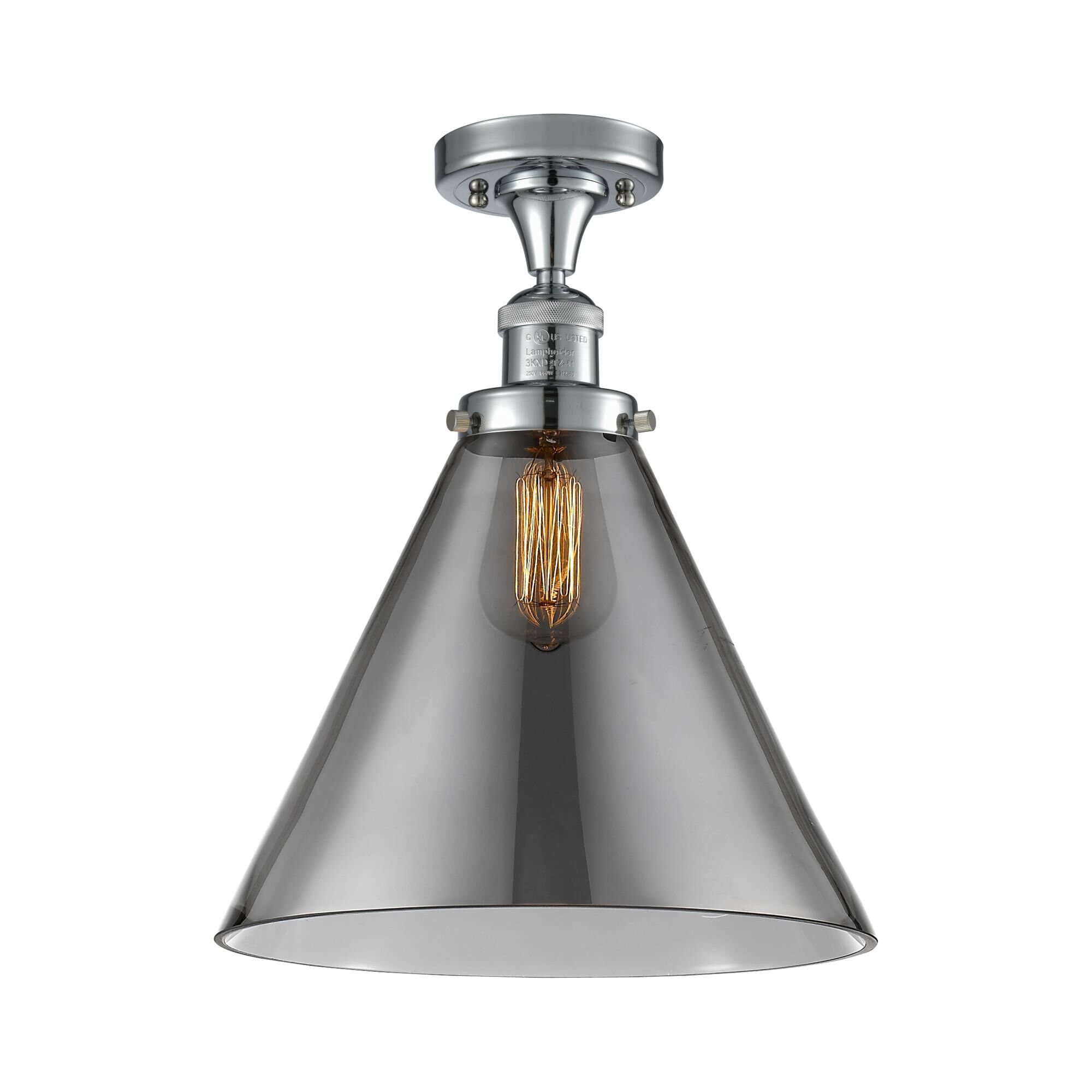 Bruno Marashlian Cone 12 Inch 1 Light Semi Flush Mount by Innovations Lighting