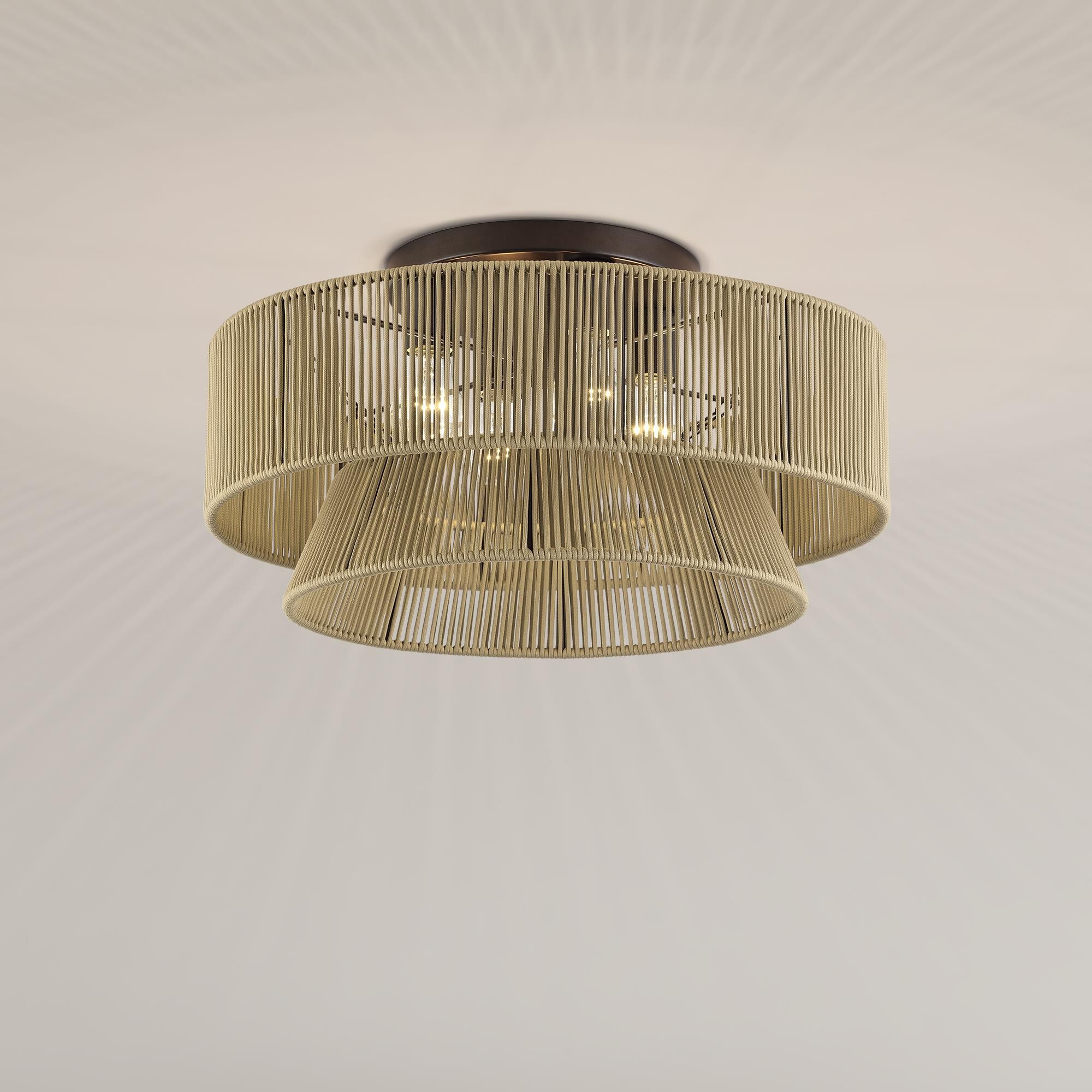 Florell 21 Inch Semi Flush Mount by Livex Lighting