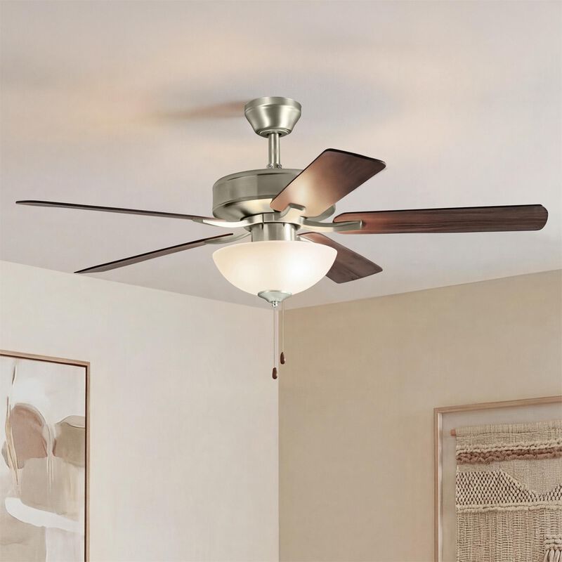 Basics 52 Inch Ceiling Fan with Light Kit by Kichler