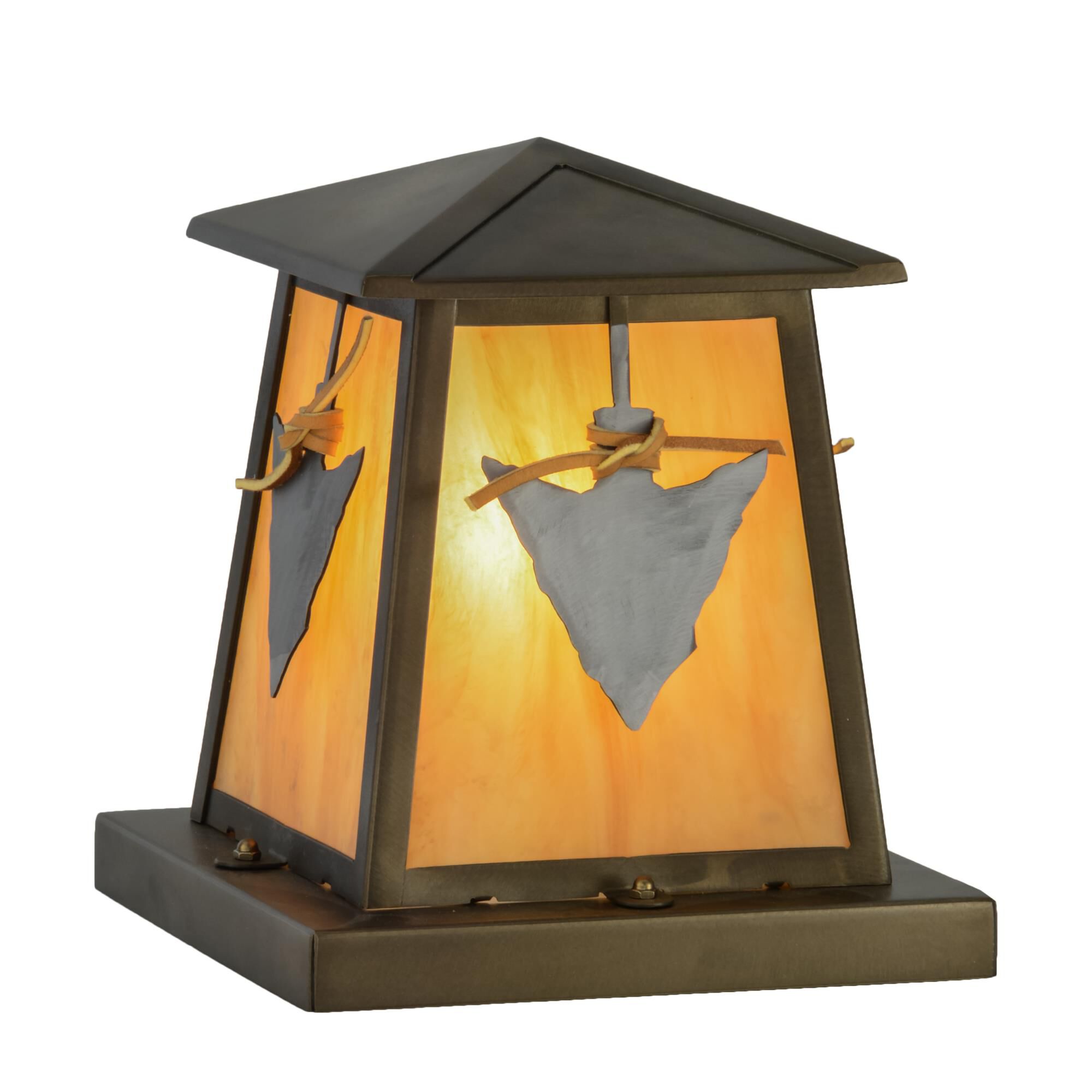 10 Inch Tall 1 Light Outdoor Pier Lamp by Meyda Lighting