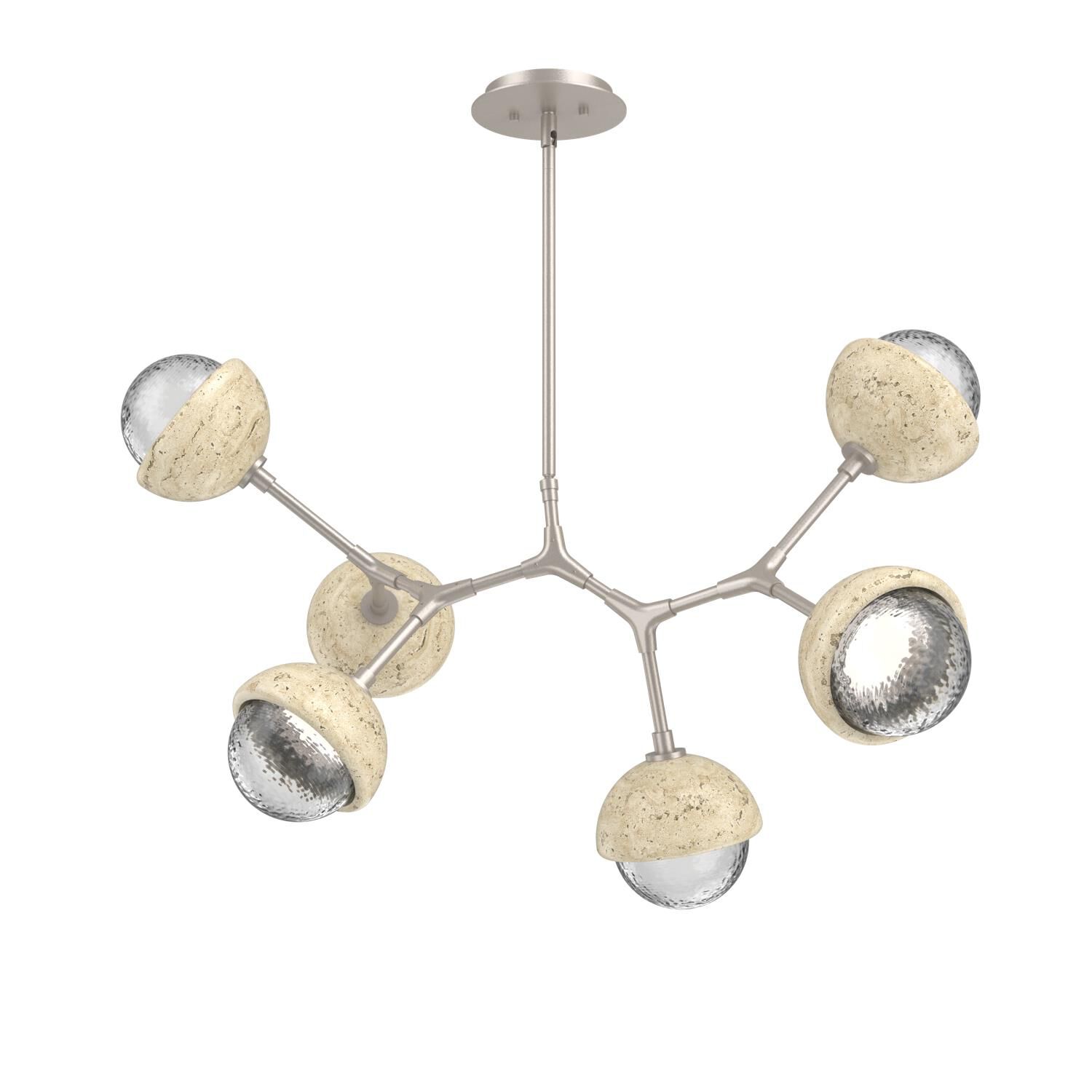 Levi Wilson Cabochon 31 Inch Linear Suspension Light by Hammerton Studio