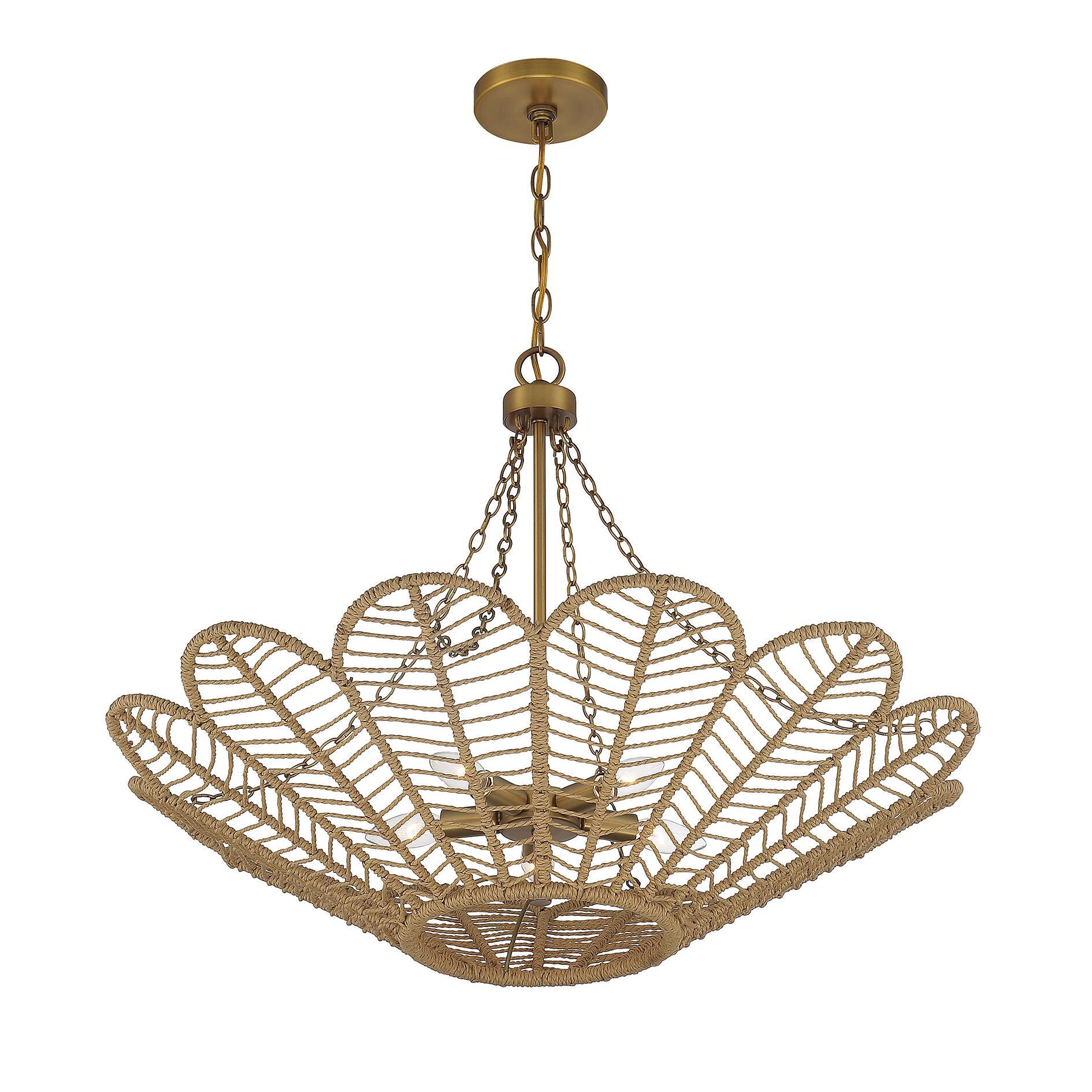 Shown in Warm Brass And Rope finish