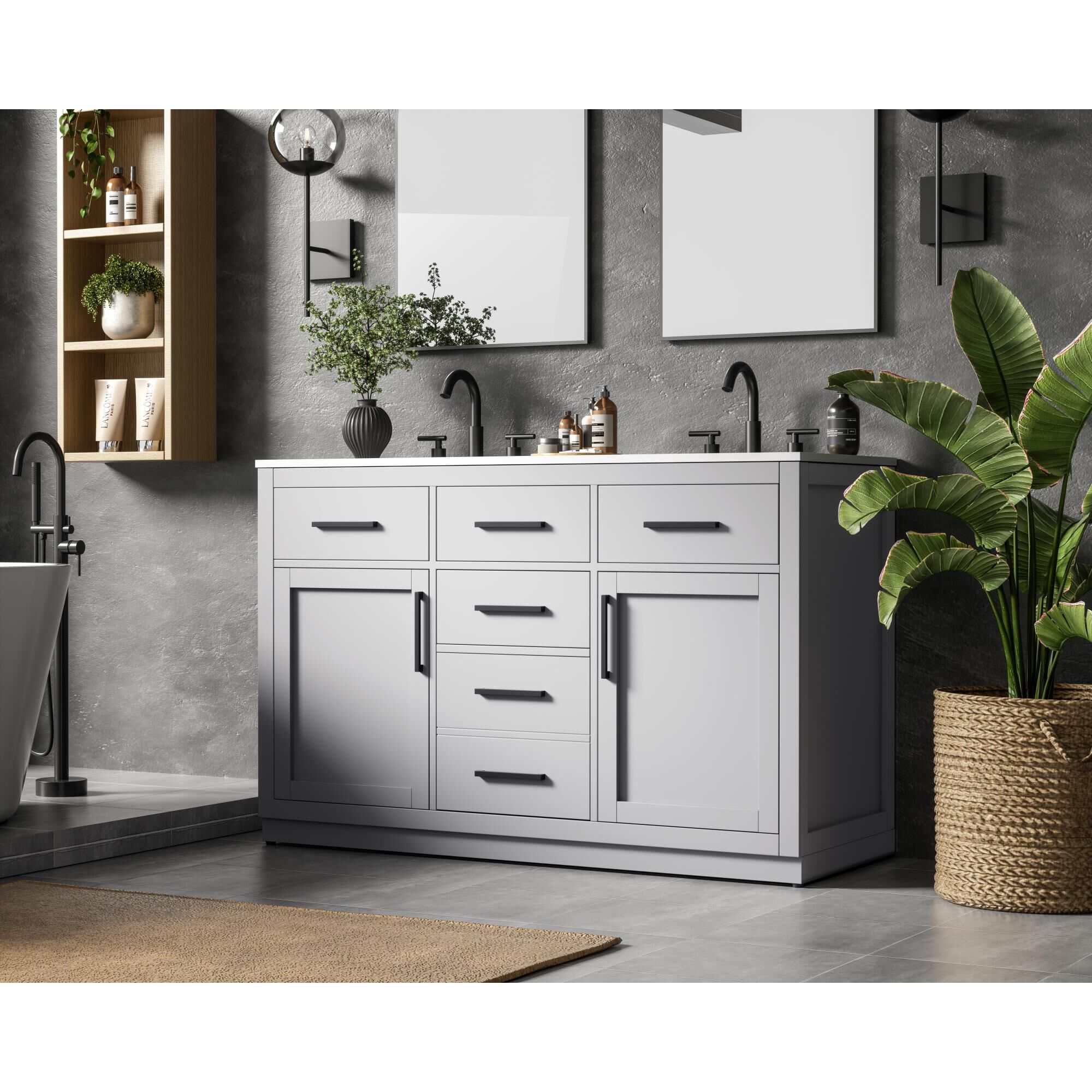 Alden 54 Inch Bath Vanity by Elegant Dcor