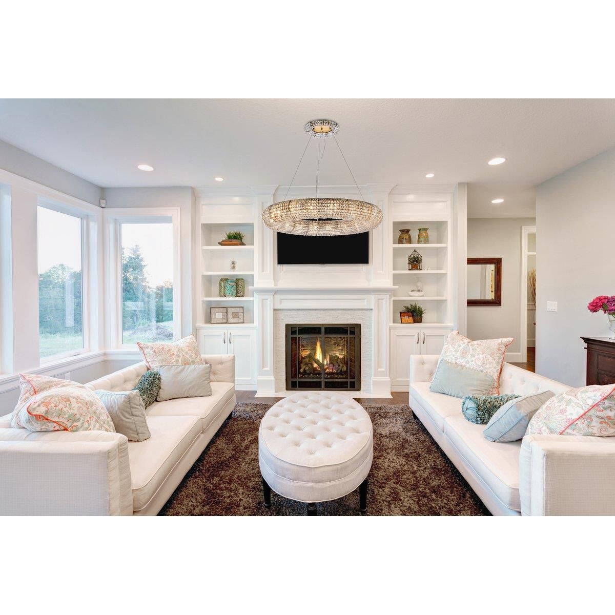 Shown in Gold finish and Royal Cut Clear crystal