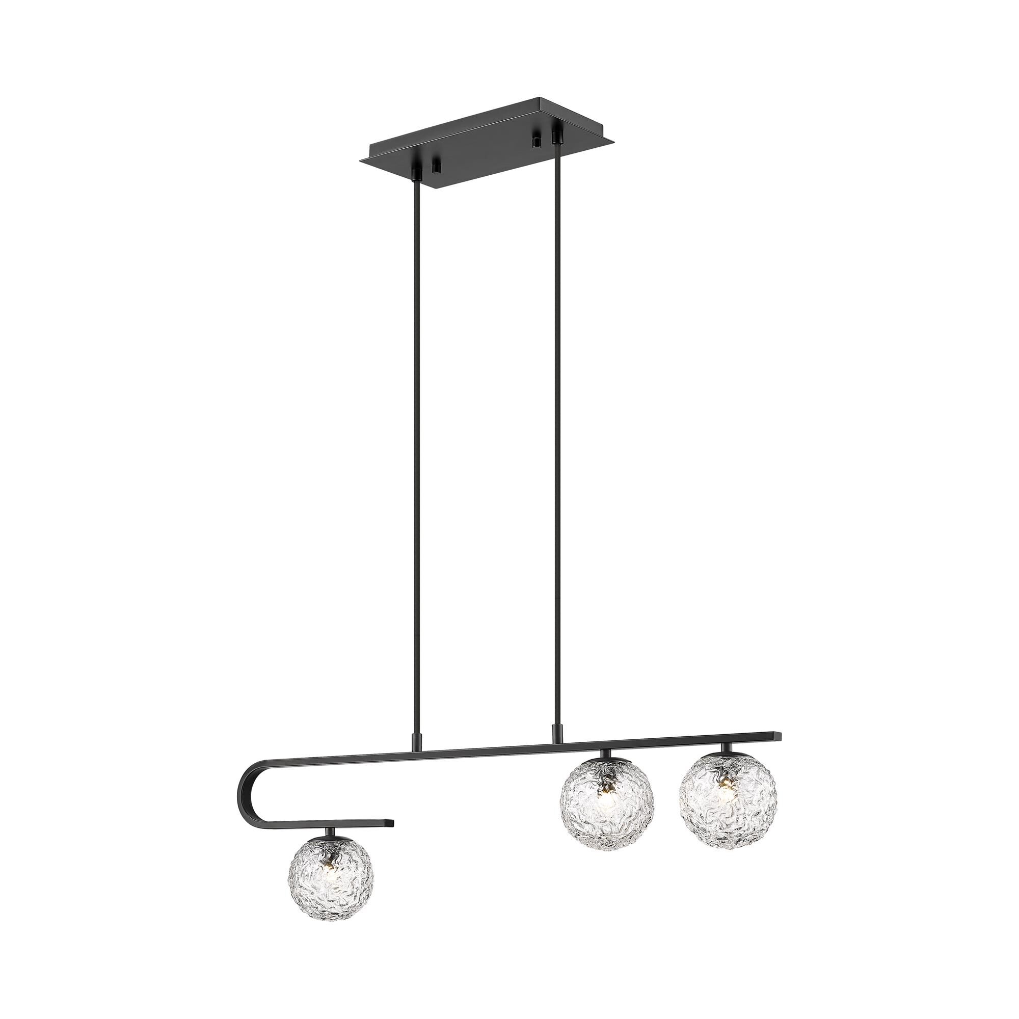Shown in Matte Black finish and Clear shade