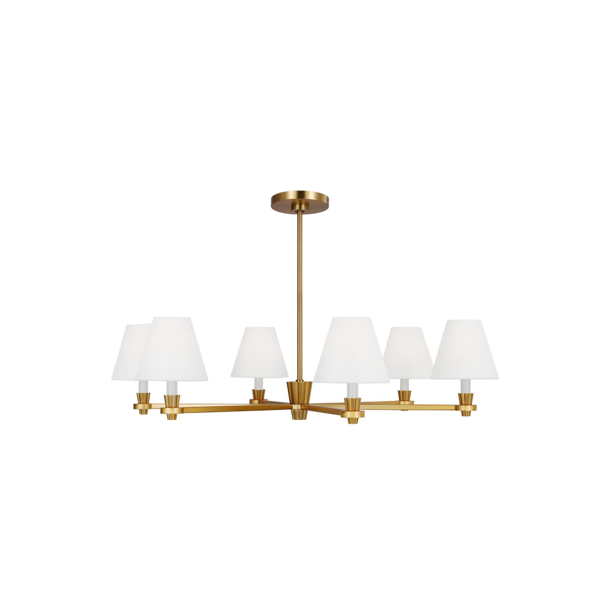 Alexa Hampton Paisley 36 Inch 6 Light Chandelier by Visual Comfort Studio Collection