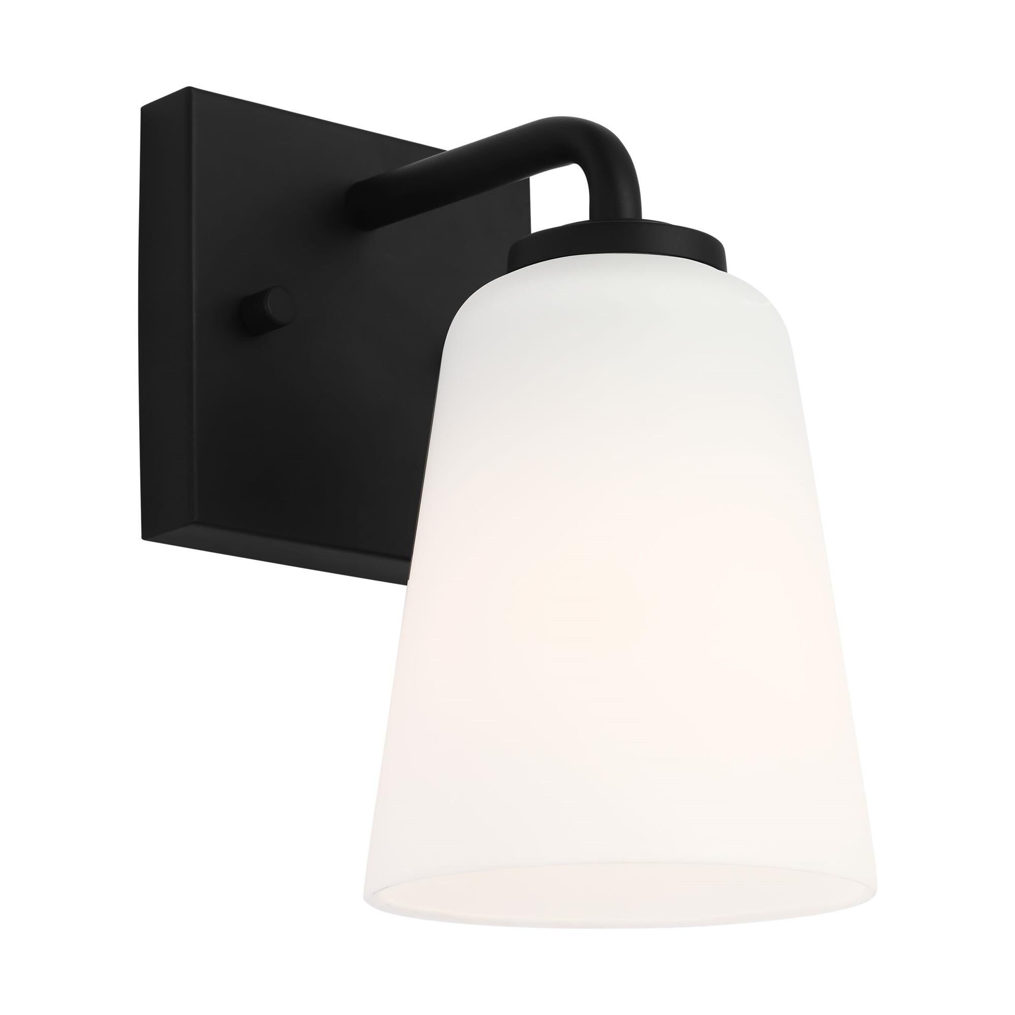 Shown in Midnight Black finish and Etched Painted White Inside glass