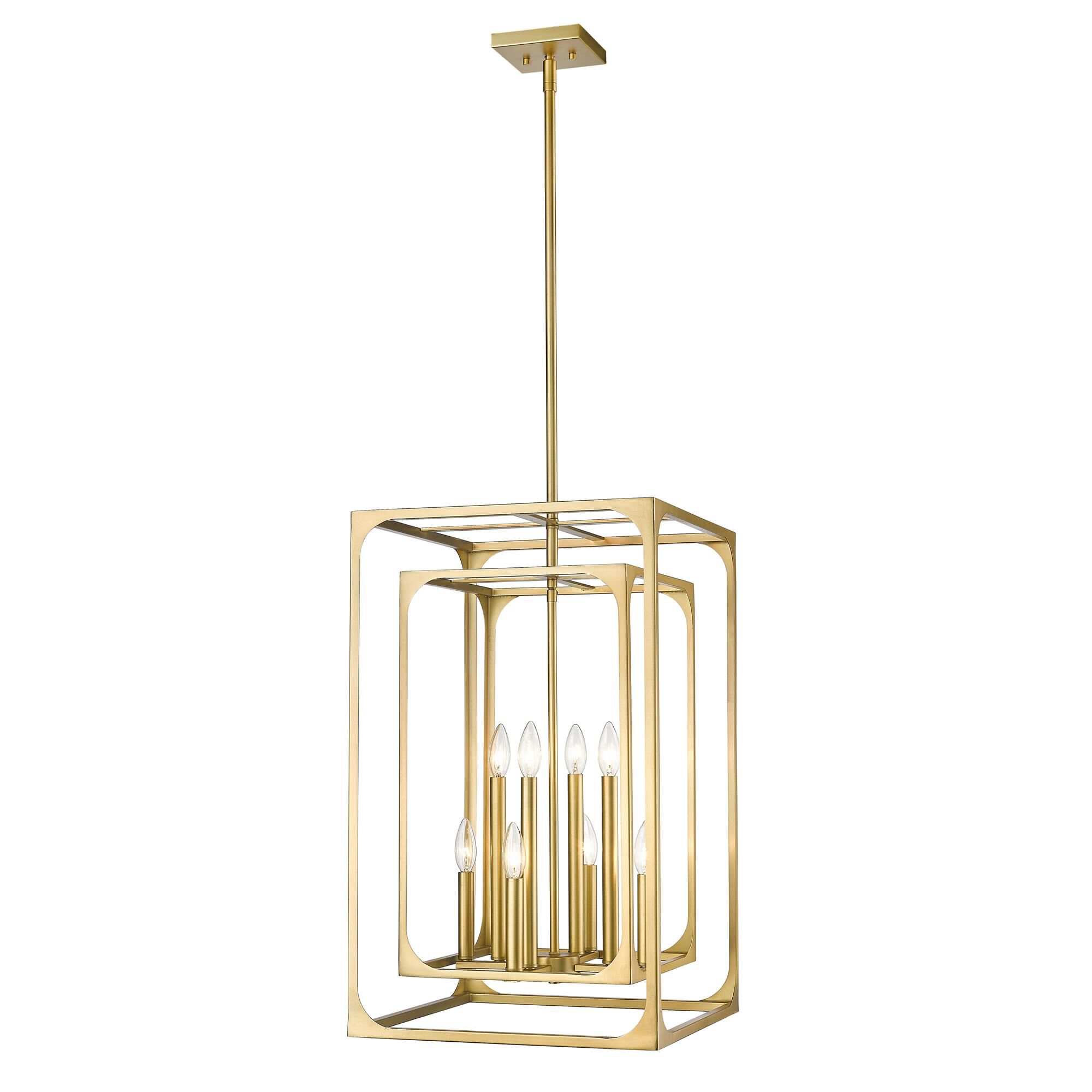 Shown in Rubbed Brass finish and Steel shade