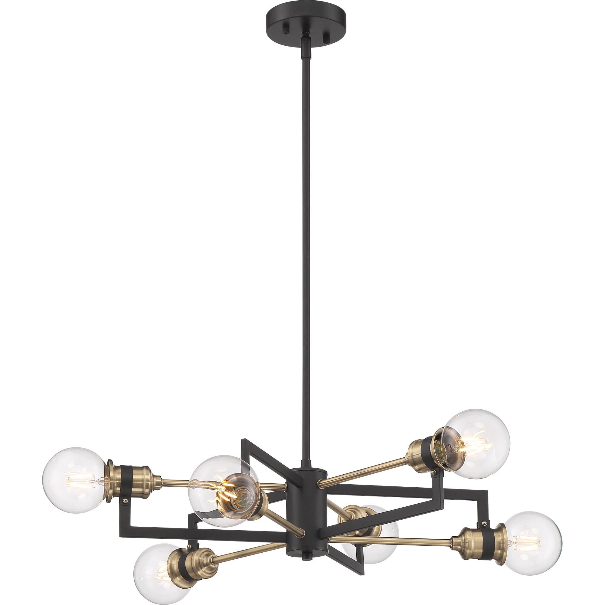 Intention 23 Inch 6 Light Chandelier by Nuvo Lighting