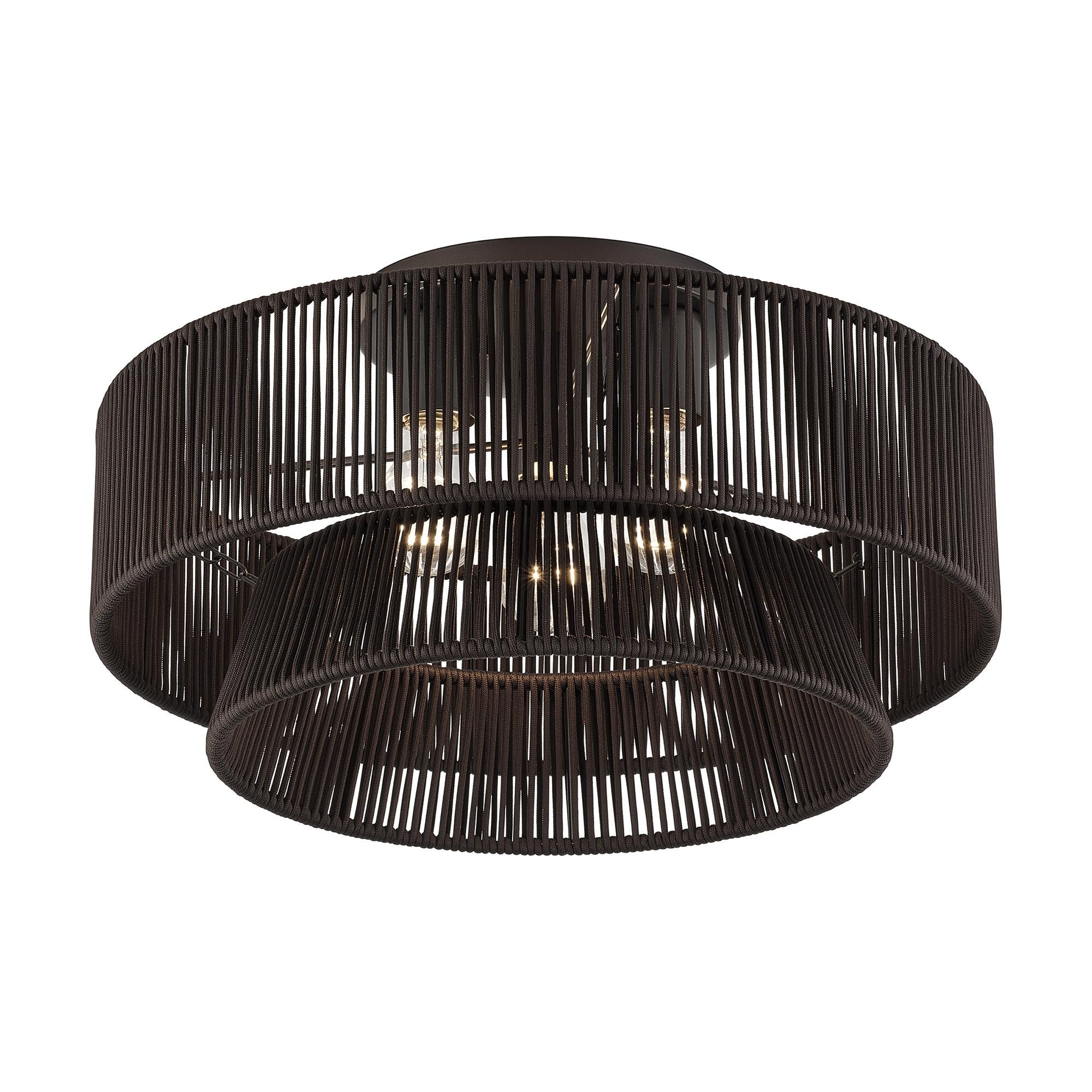 Florell 18 Inch Semi Flush Mount by Livex Lighting