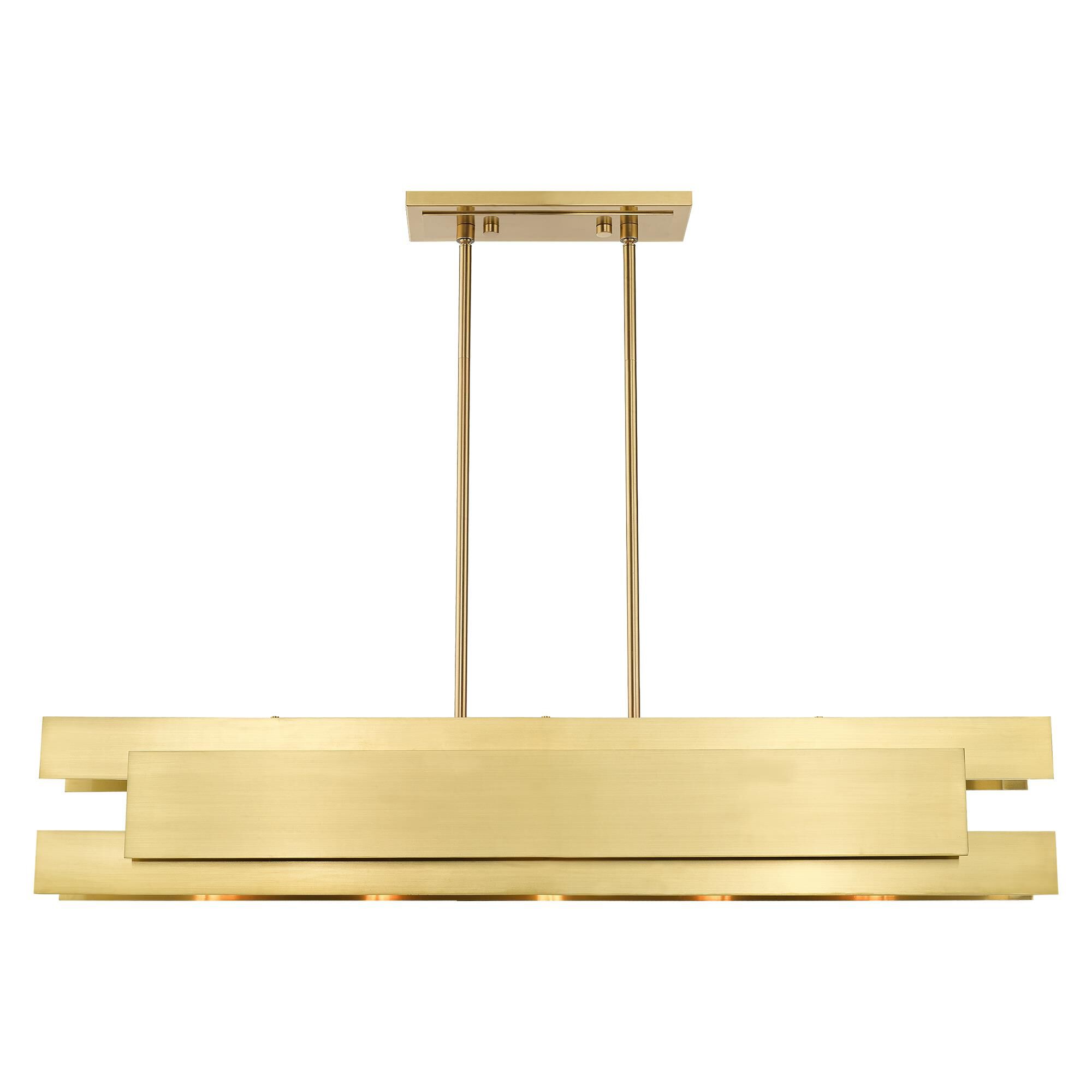Shown in Satin Brass finish and Satin Brass Solid Brass shade