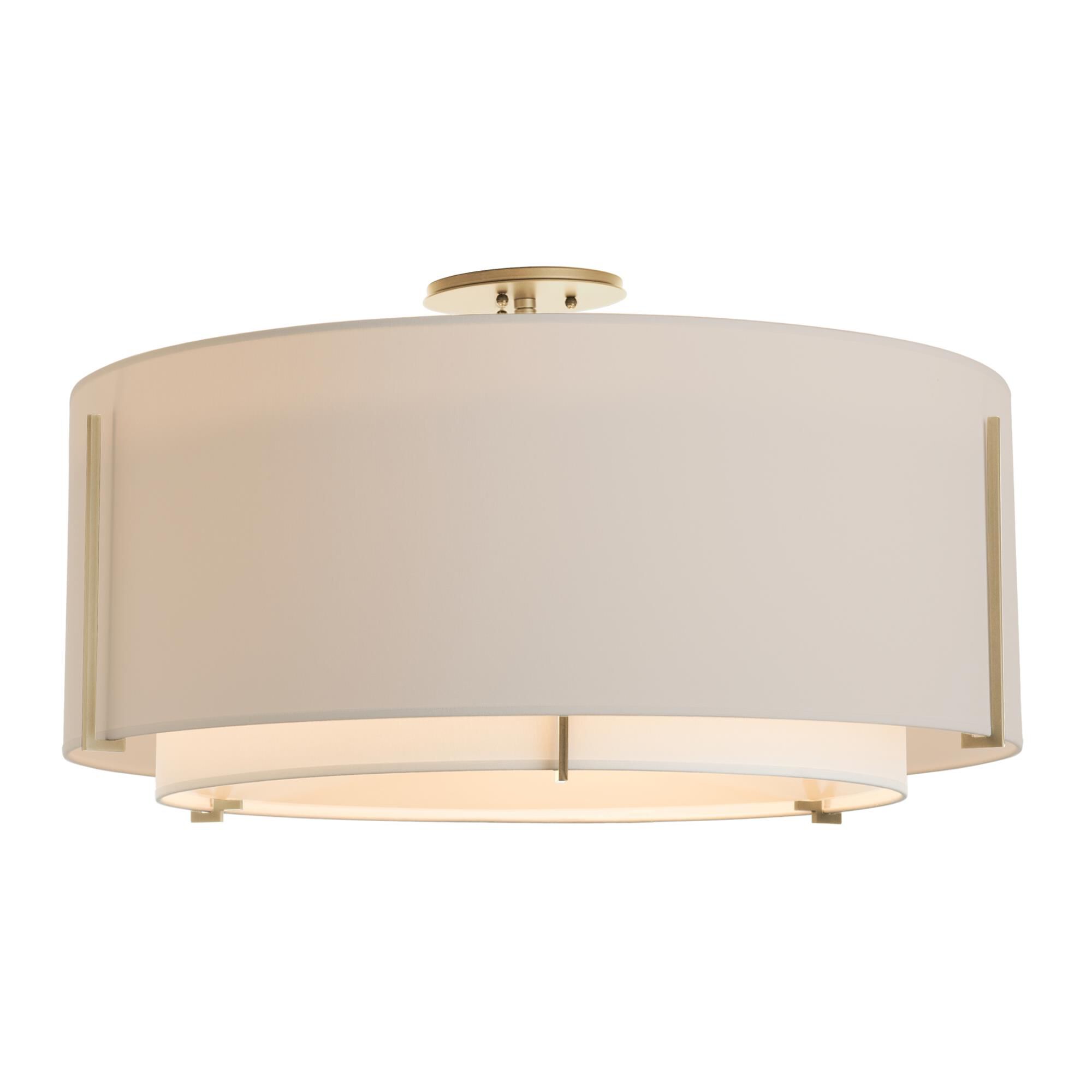 Exos 29 Inch 3 Light Semi Flush Mount by Hubbardton Forge
