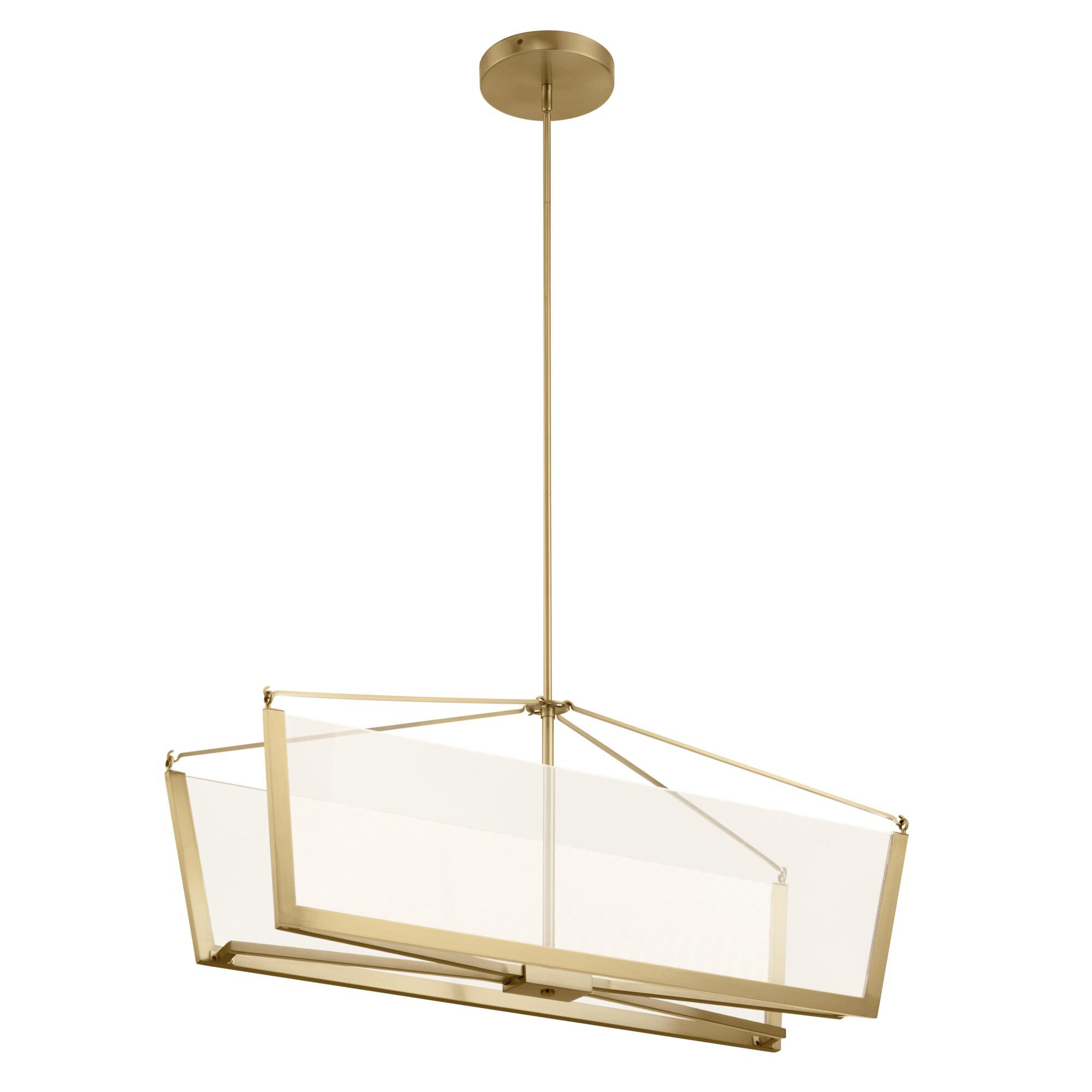 Shown in Champagne Gold finish and Light Guide Acrylic glass