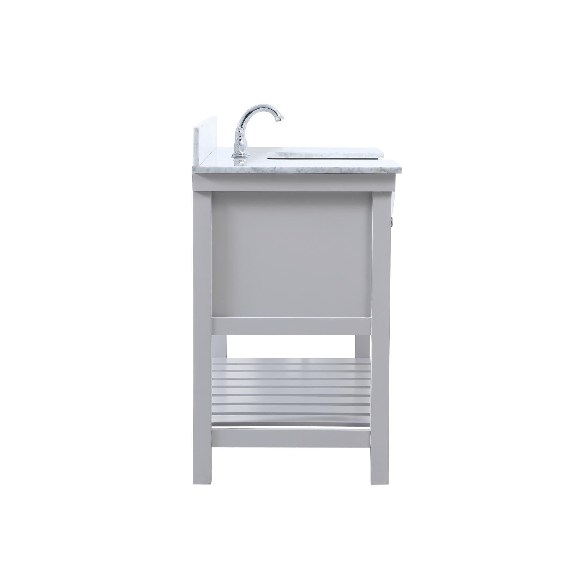 Shown in Grey finish and With Backsplash accent