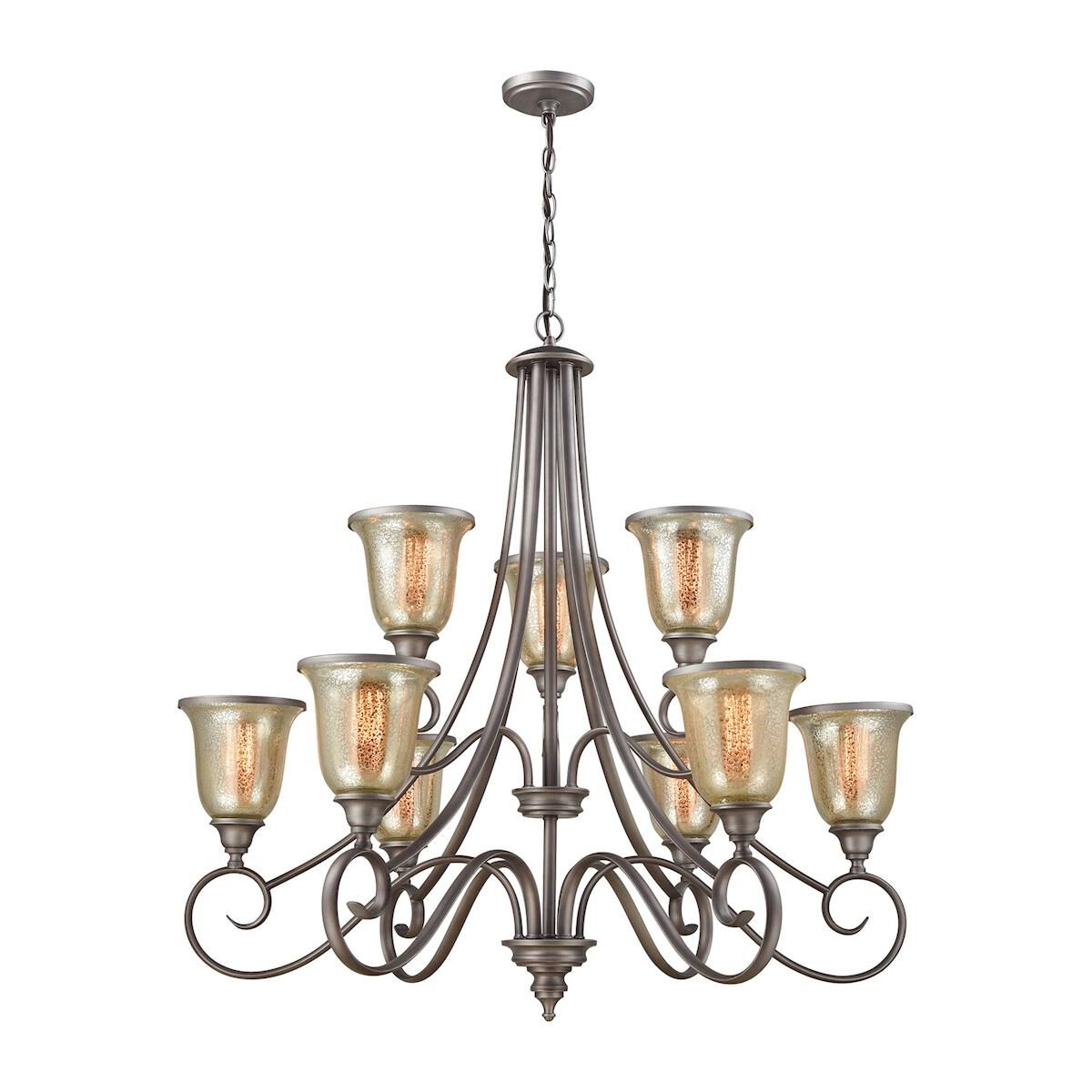 Georgetown 36 Inch 9 Light Chandelier by Thomas Lighting