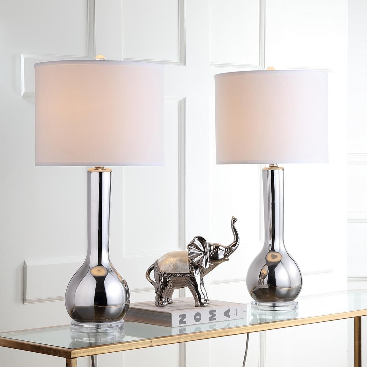 Mae Long Neck Ceramic 30 Inch Table Lamp by Safavieh