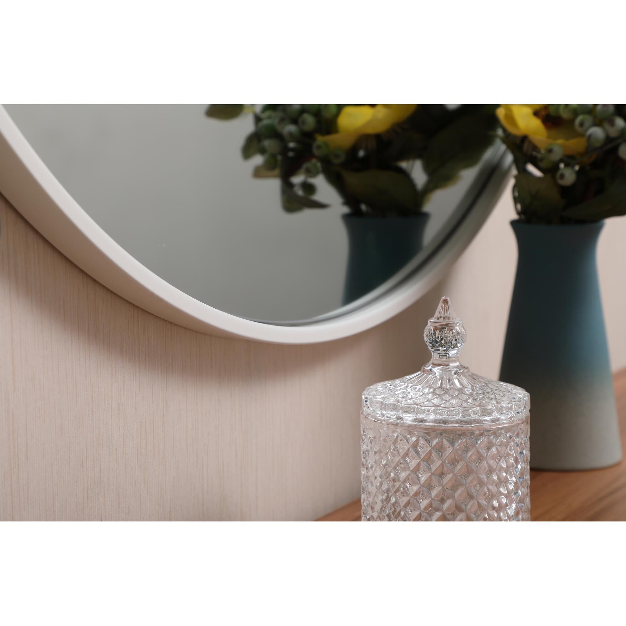 Shown in White finish