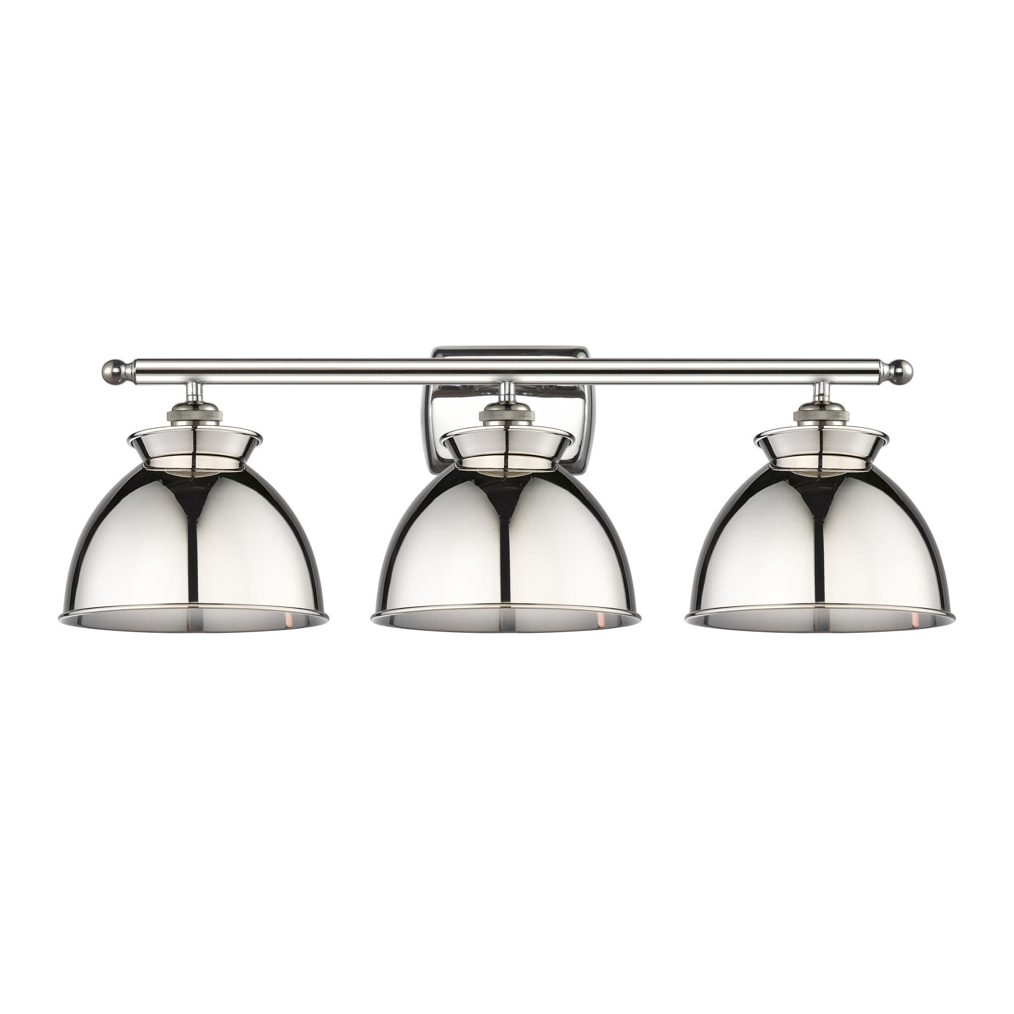 Shown in Polished Nickel finish and Polished Nickel shade