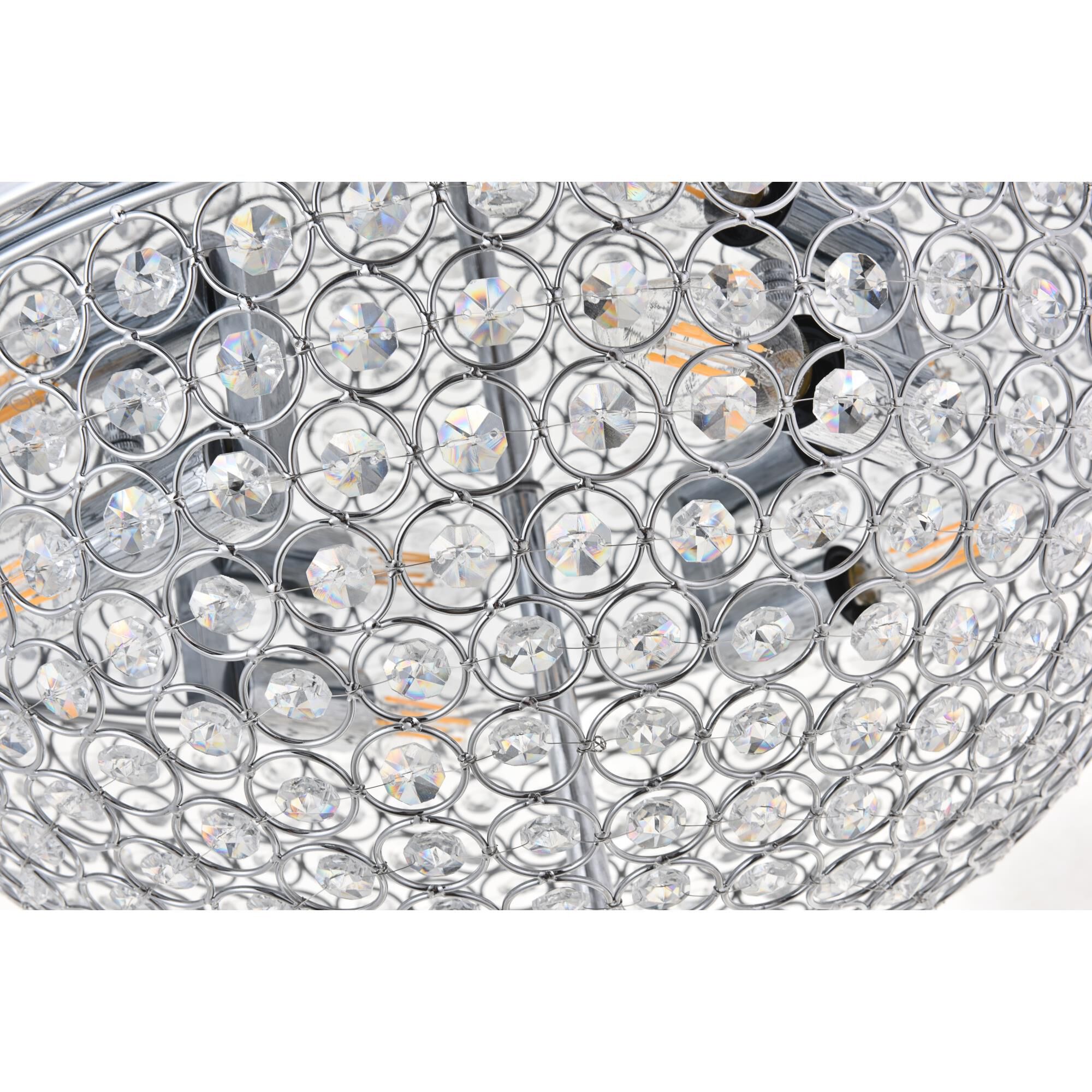 Shown in Chrome finish and Clear Royal Cut crystal