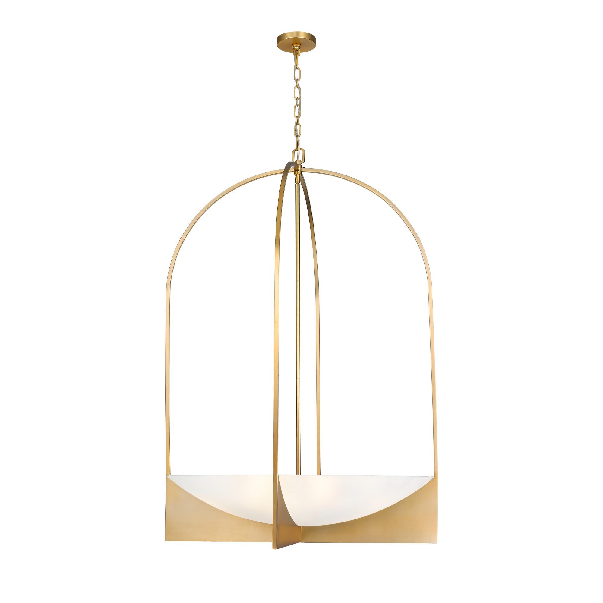 Shown in Modern Gold finish and Sand Blast glass and Sand Blast shade