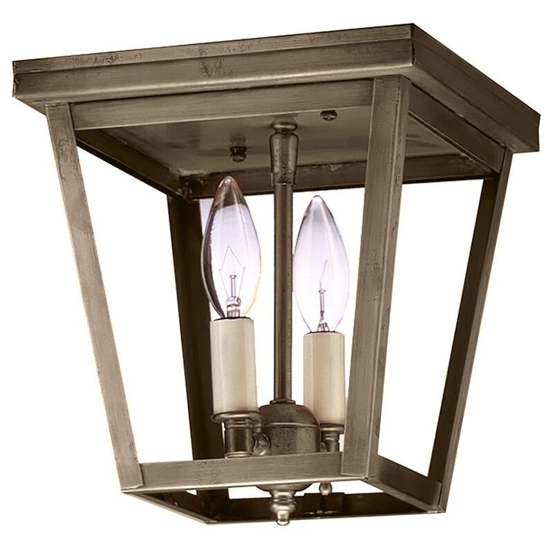Williams 8 Inch 2 Light Outdoor Flush Mount by Northeast Lantern