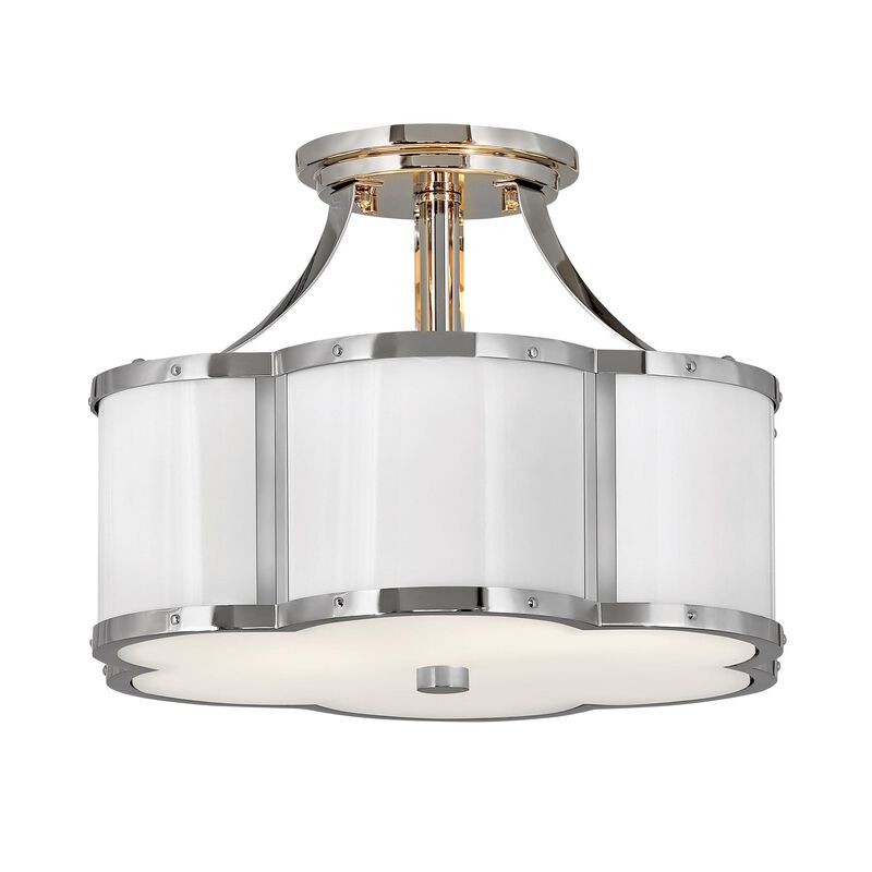 Chance 14 Inch 2 Light Semi Flush Mount by Hinkley