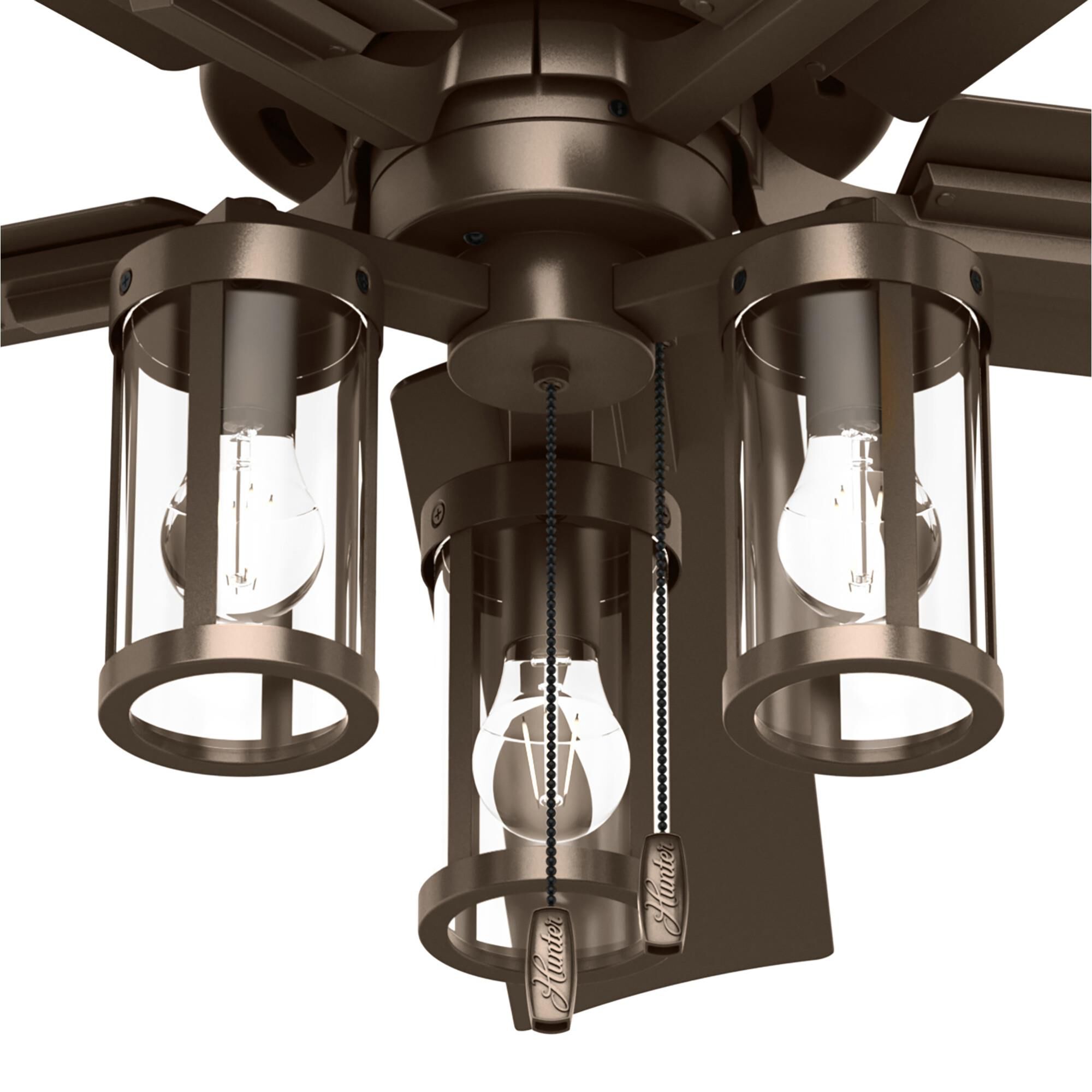 Lawndale 52 Inch Ceiling Fan with Light Kit by Hunter Fan