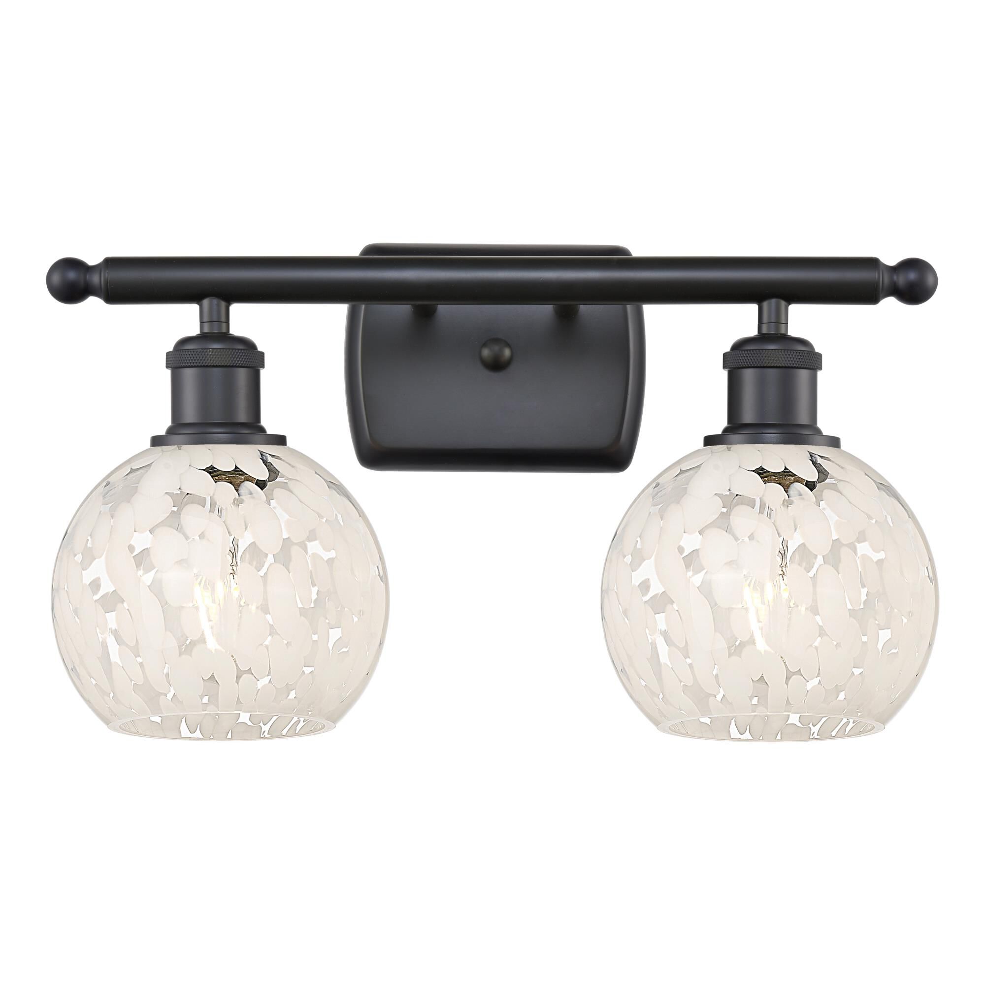 Bruno Marashlian White Mouchette 16 Inch Bath Vanity Light by Innovations Lighting