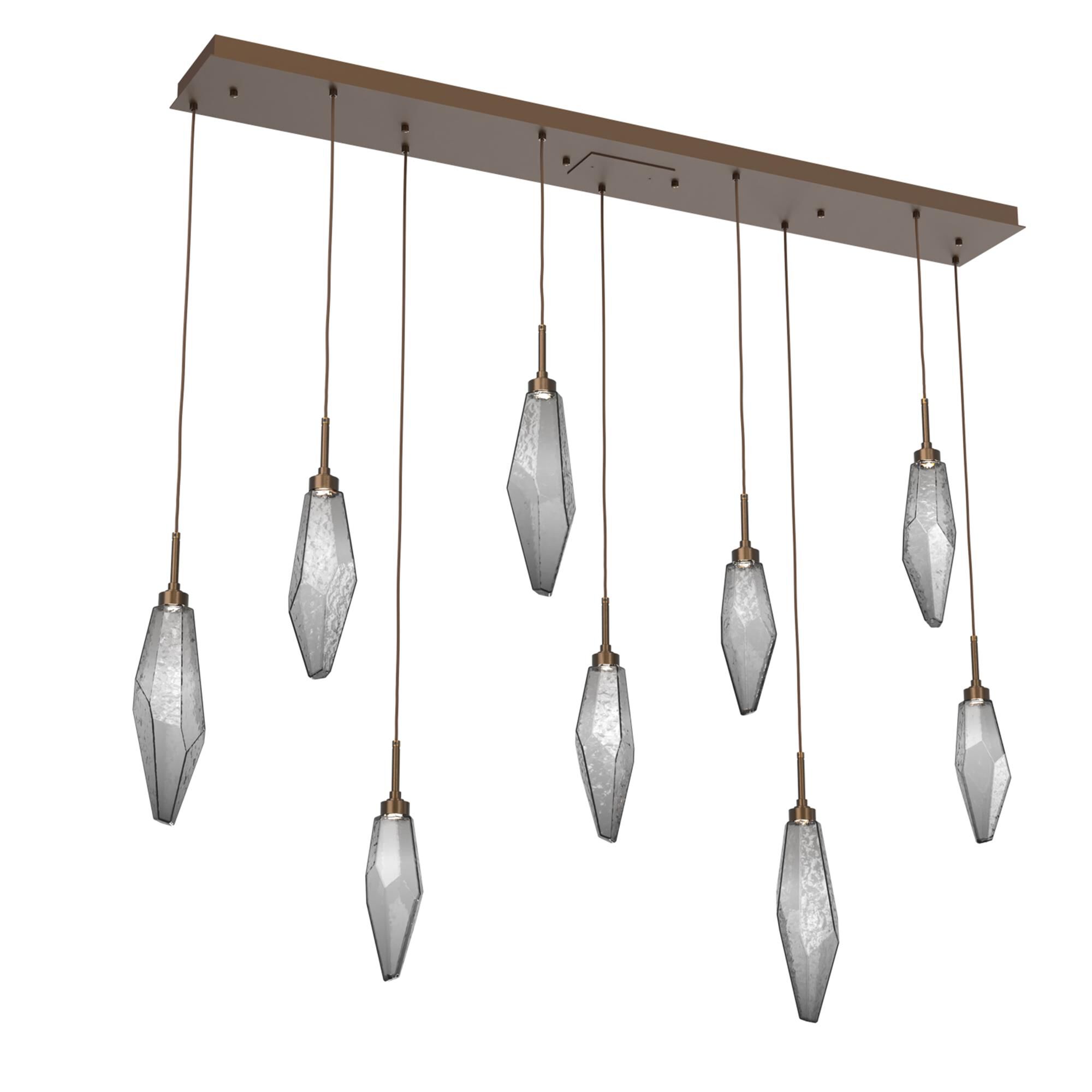 Shown in Flat Bronze finish and Chilled Smoke glass