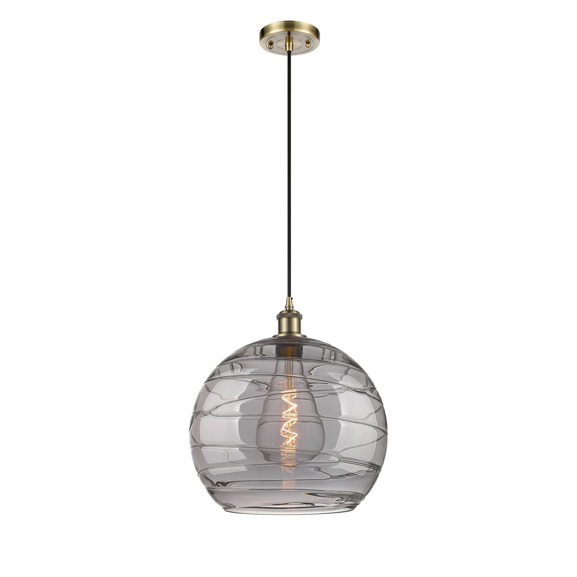 Bruno Marashlian Athens Deco Swirl 14 Inch Large Pendant by Innovations Lighting