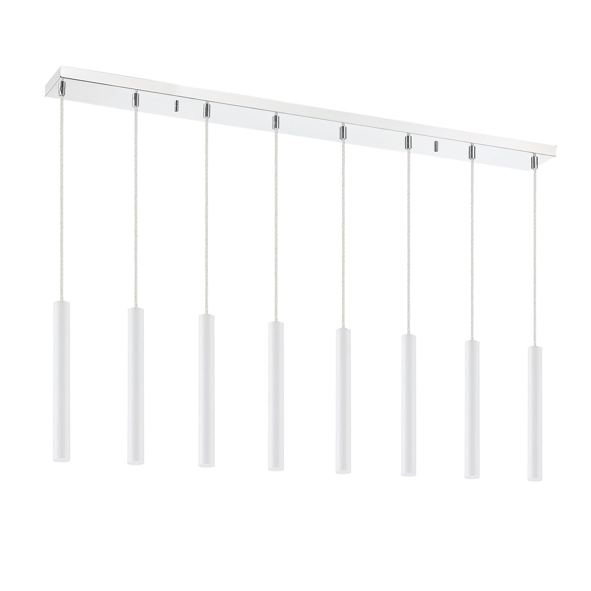 Shown in Chrome finish and Steel glass and Steel shade