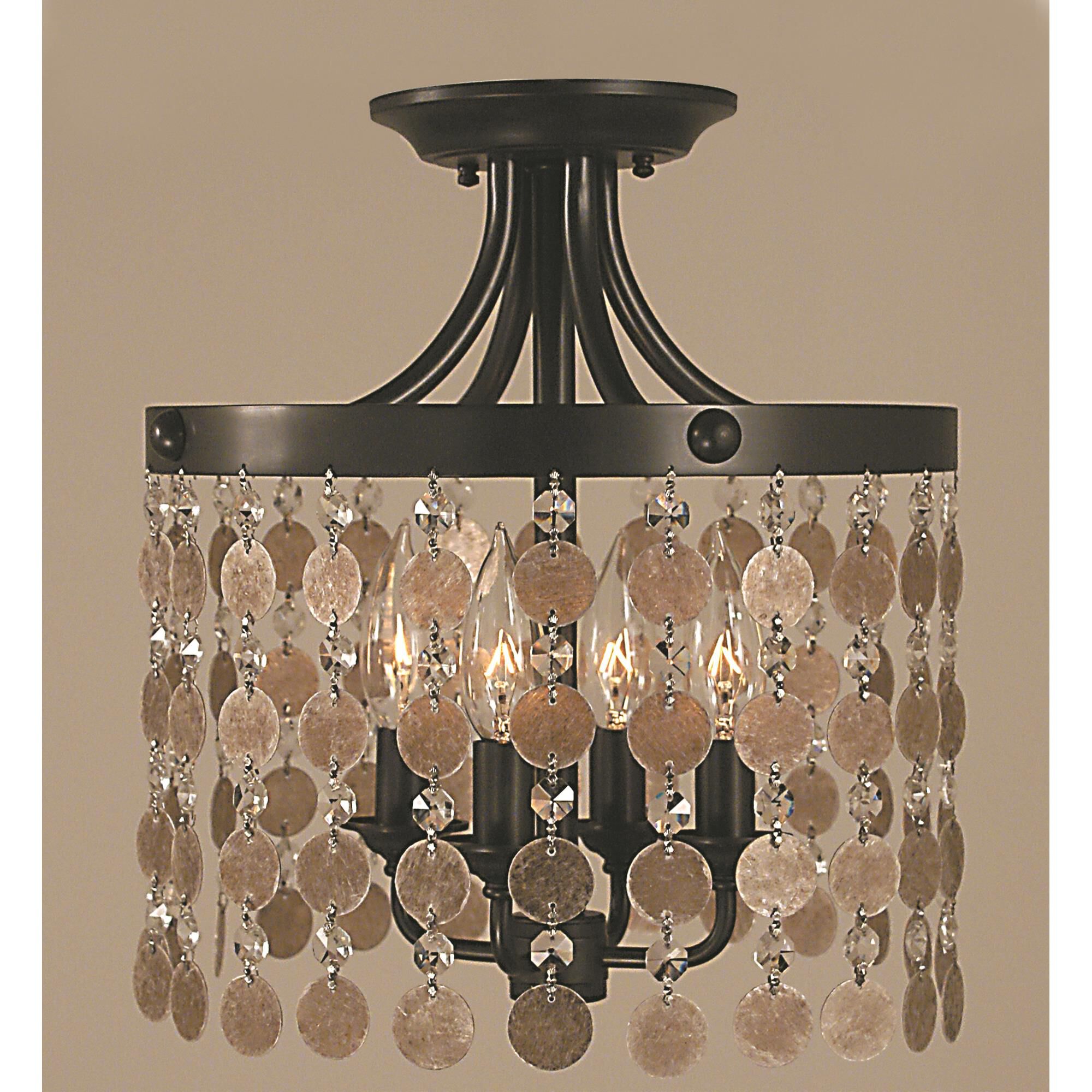 Naomi 12 Inch 4 Light Semi Flush Mount by Framburg