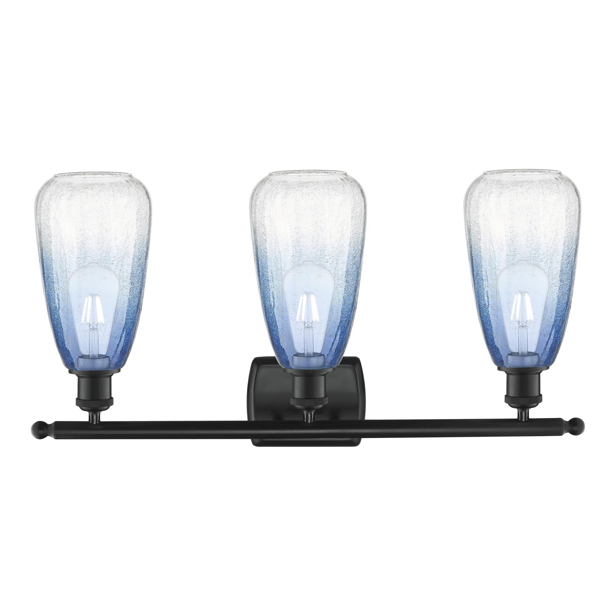 Shown in Matte Black finish and Sapphire Blue glass