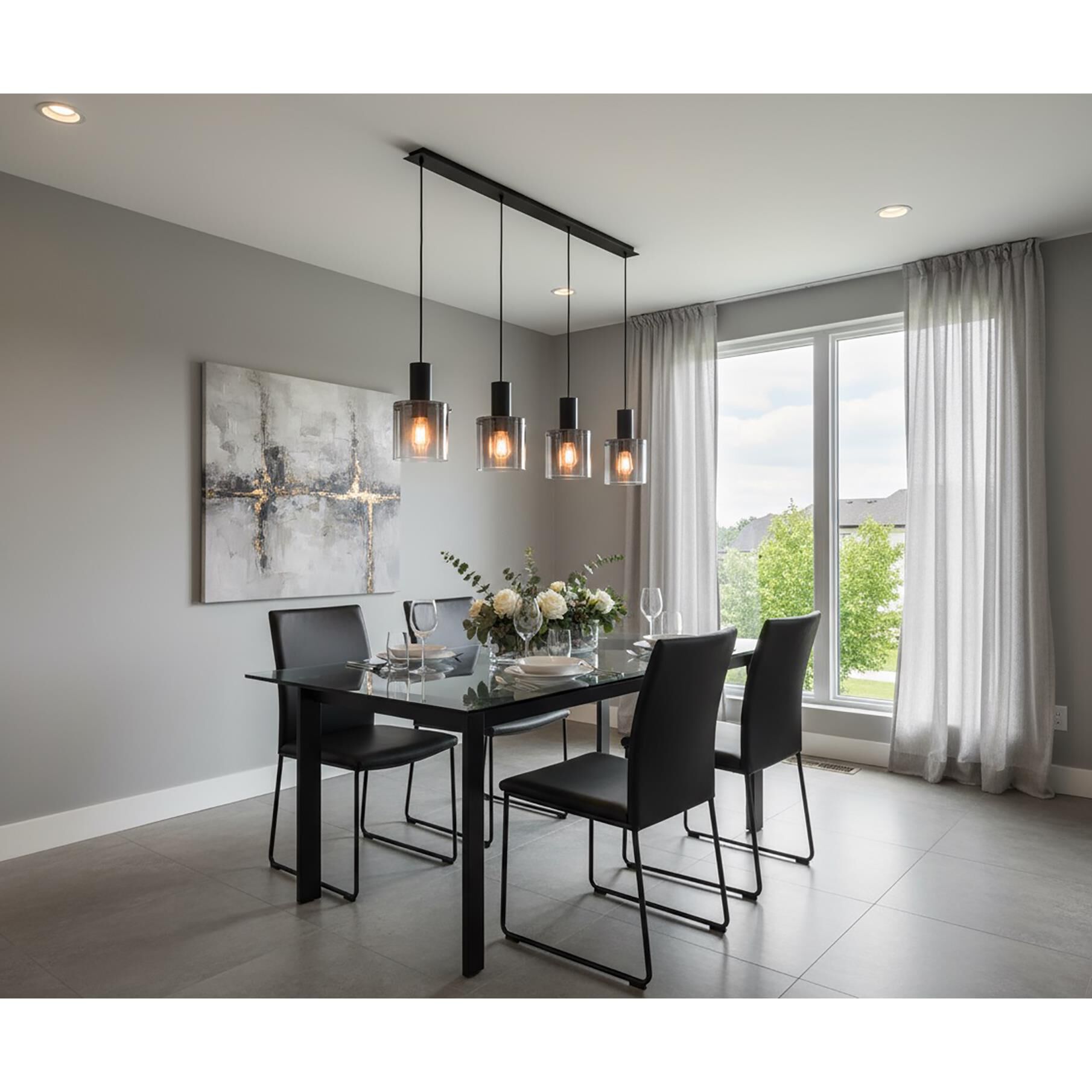 Henley 48 Inch 4 Light Linear Suspension Light by Artcraft