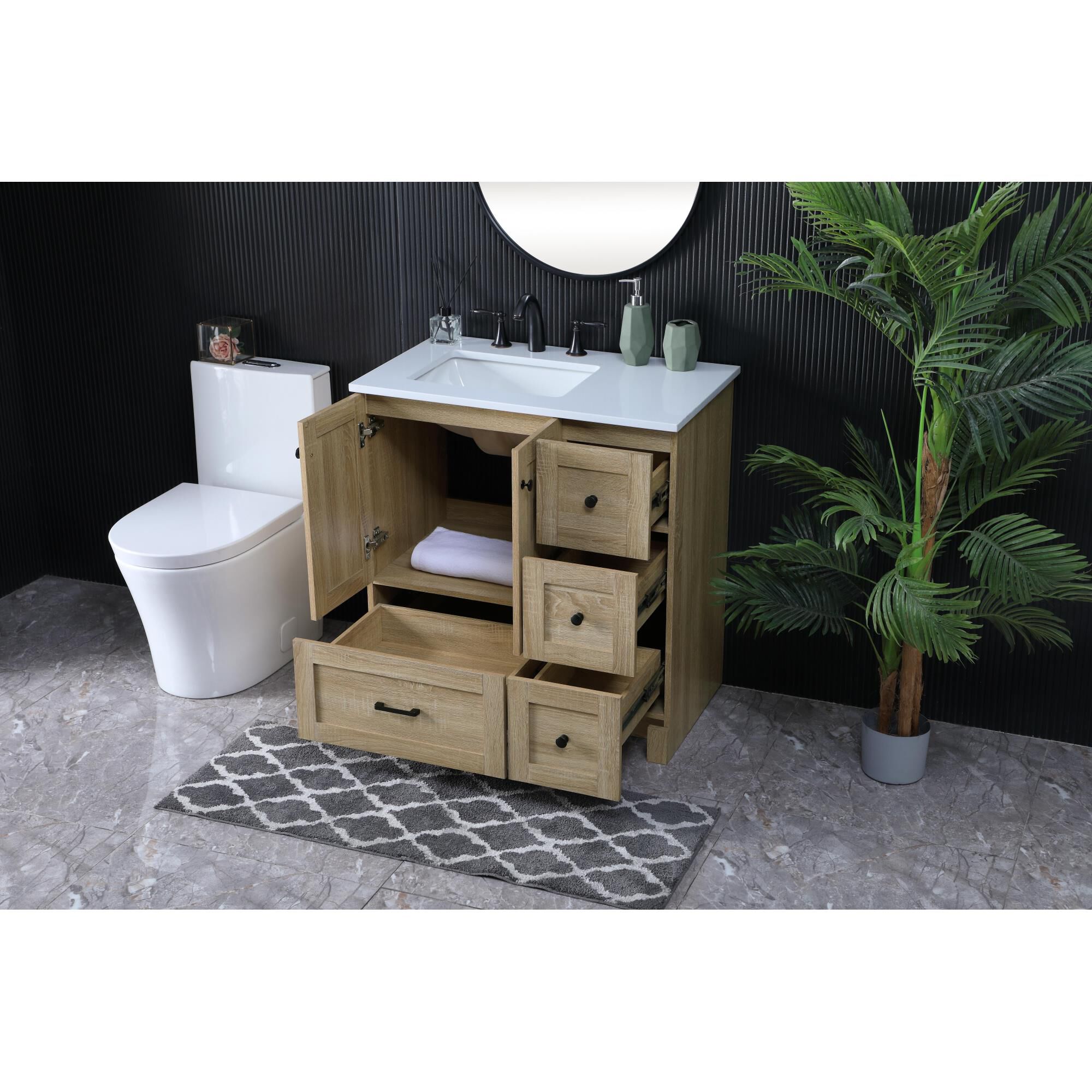 Soma 32 Inch Bath Vanity by Elegant Decor