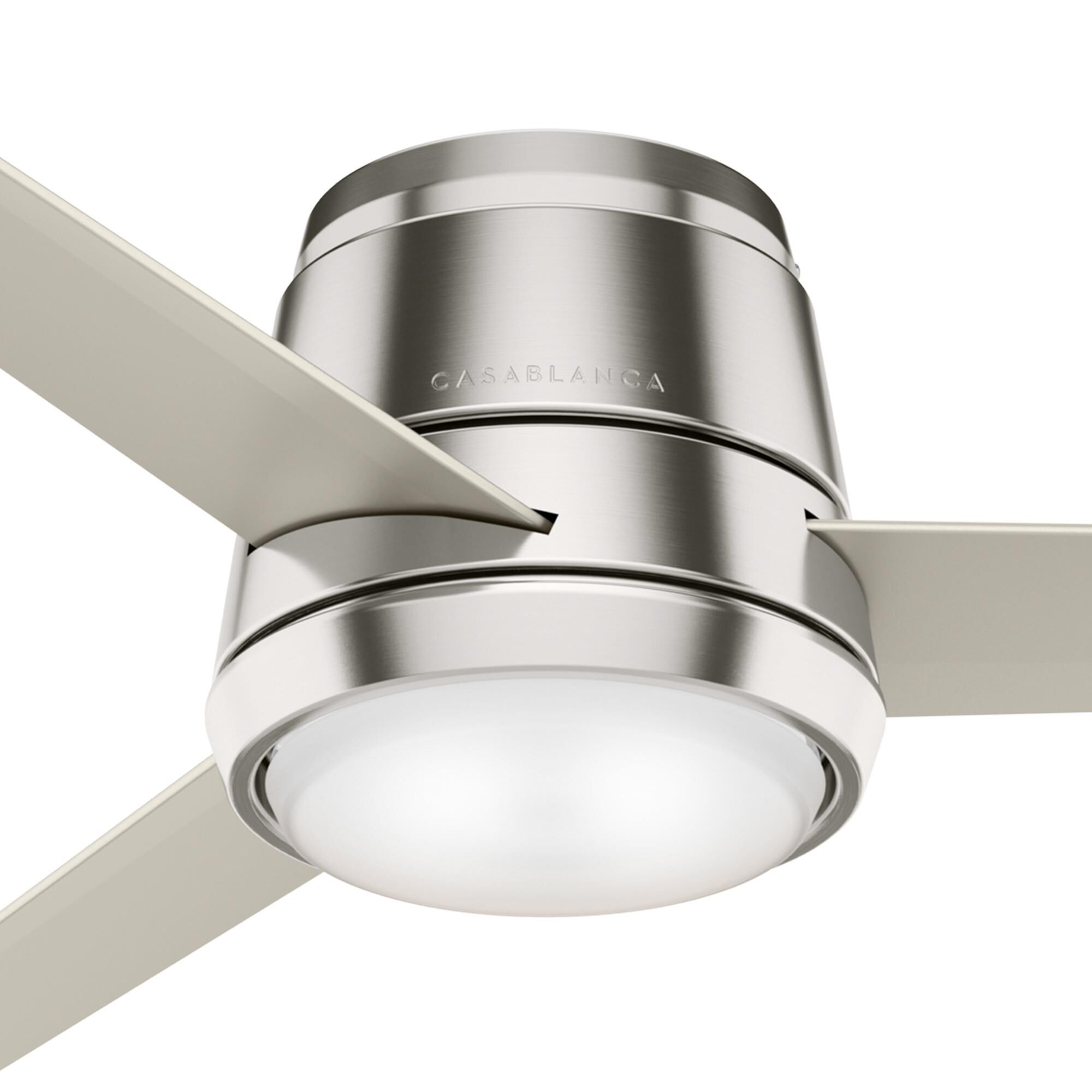 Commodus 54 Inch Flush Mount Fan with Light Kit by Casablanca Fan Company