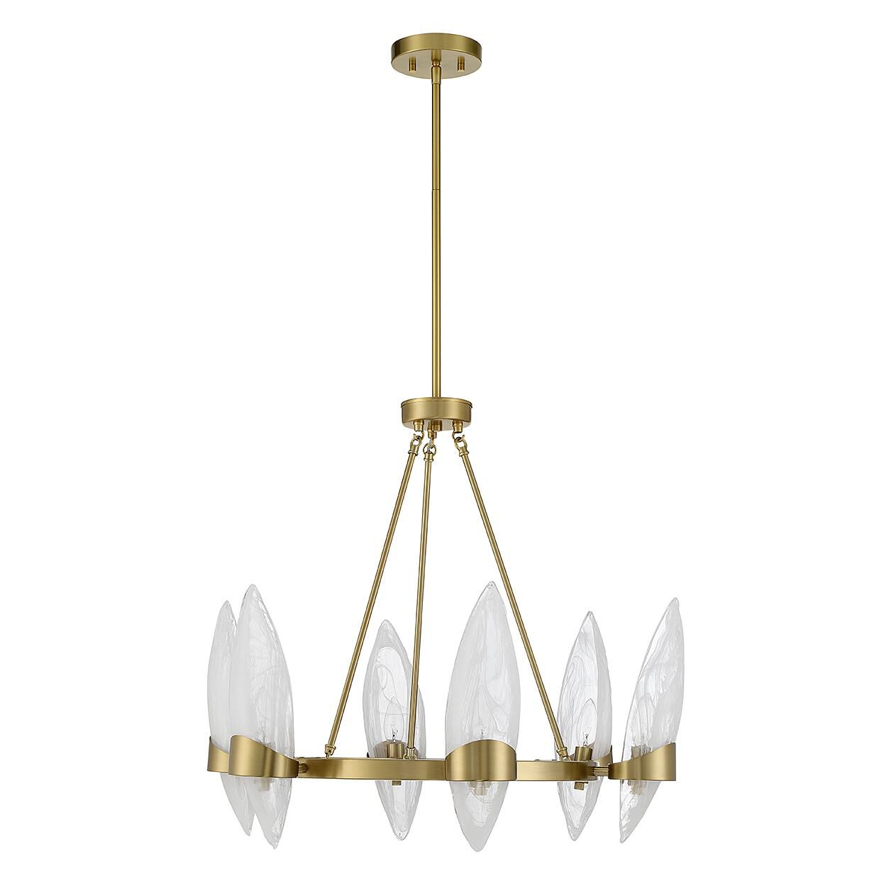 Nouvel 27 Inch 6 Light Chandelier by Savoy House